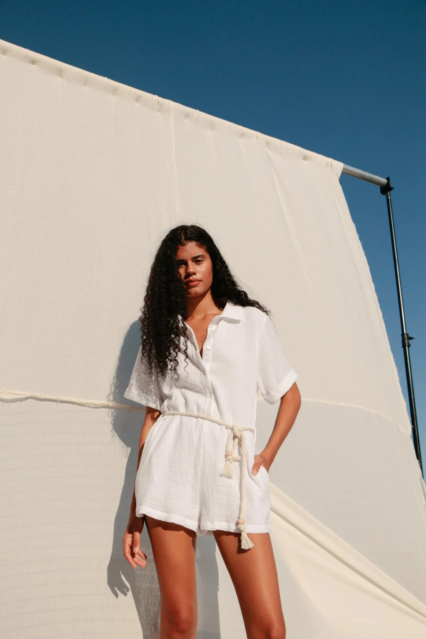 Mia Romper - White