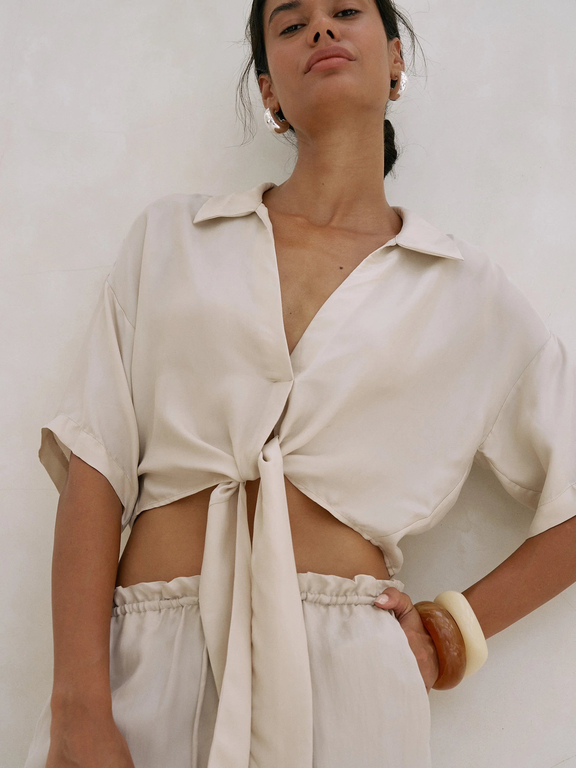 Lucid Tie Shirt - Sand