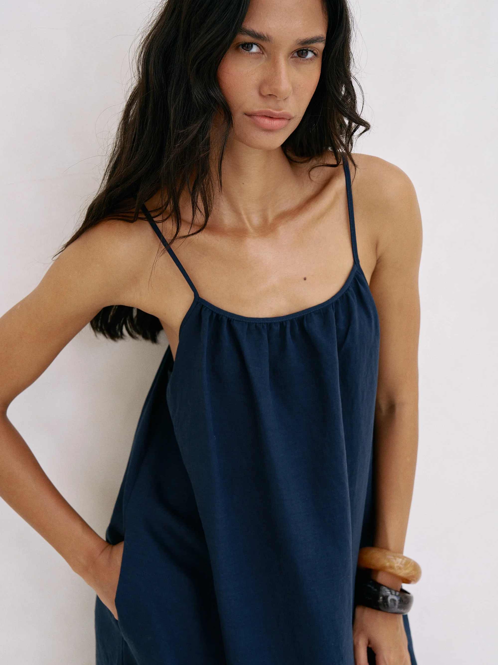 Bliss Flow Maxi Dress - Navy