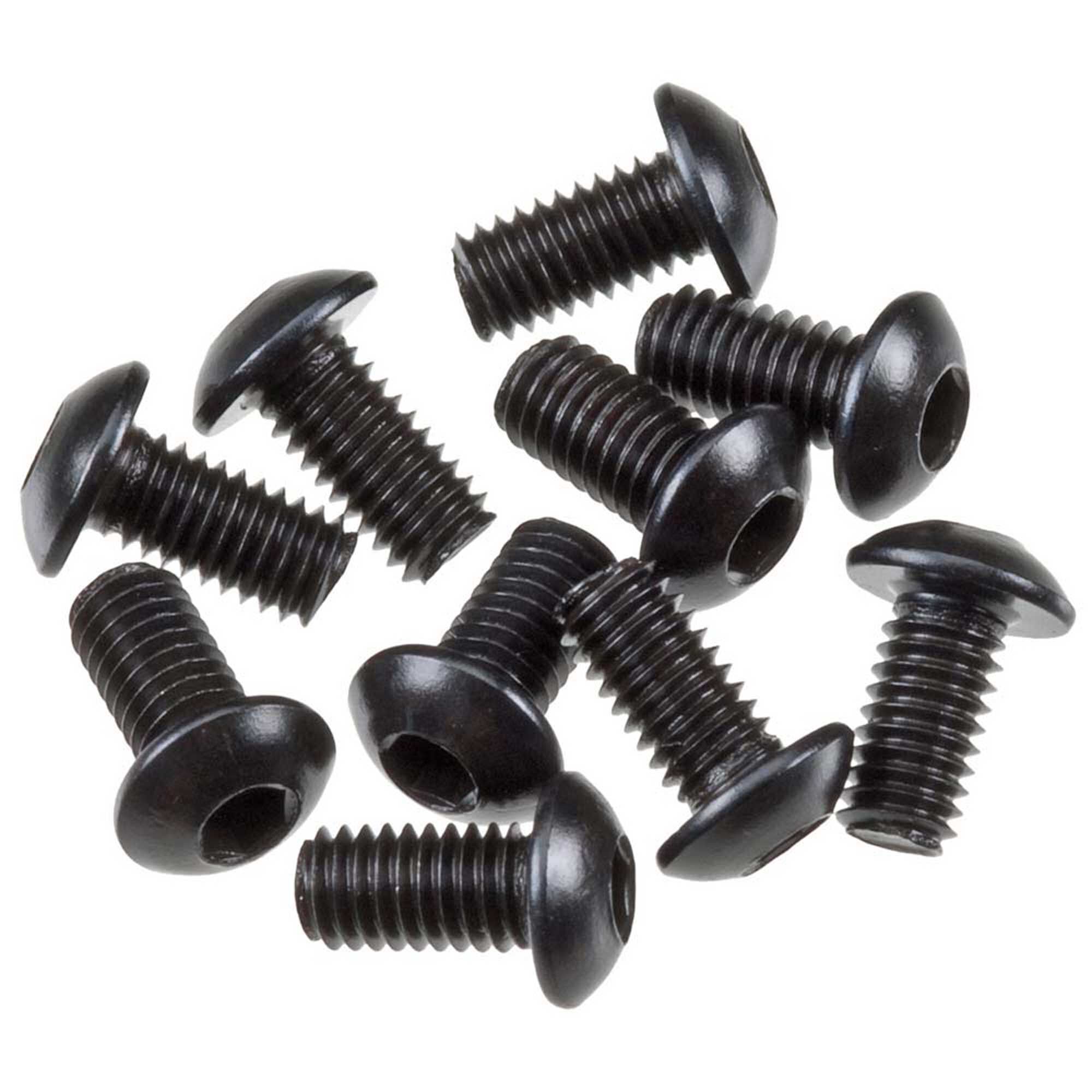 Axial Hex Socket Button Head M3x6mm, Black (10)