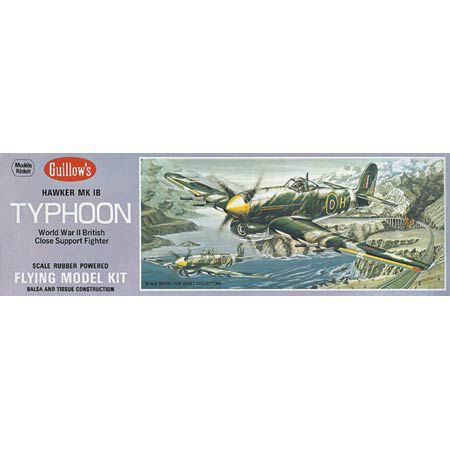 Guillow Hawker Typhoon 1B Kit, 18"
