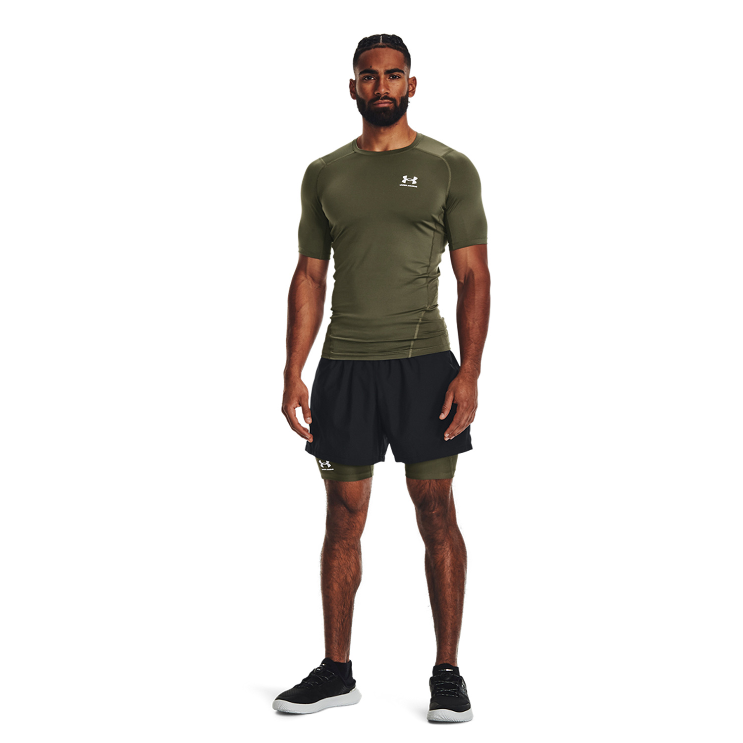 Under Armour HeatGear Calzamaglia Marine Od Green/Black