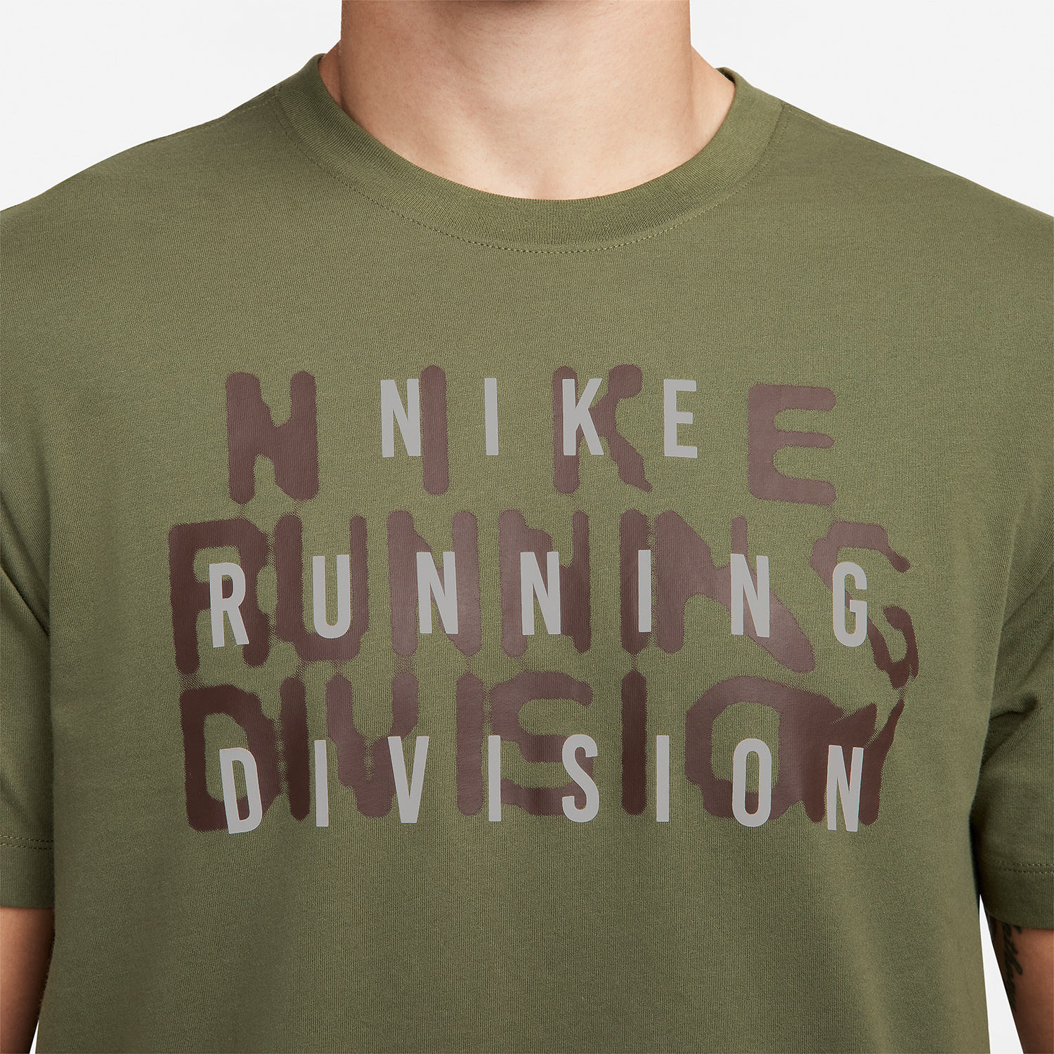 Nike Run Division Maglietta Medium Olive