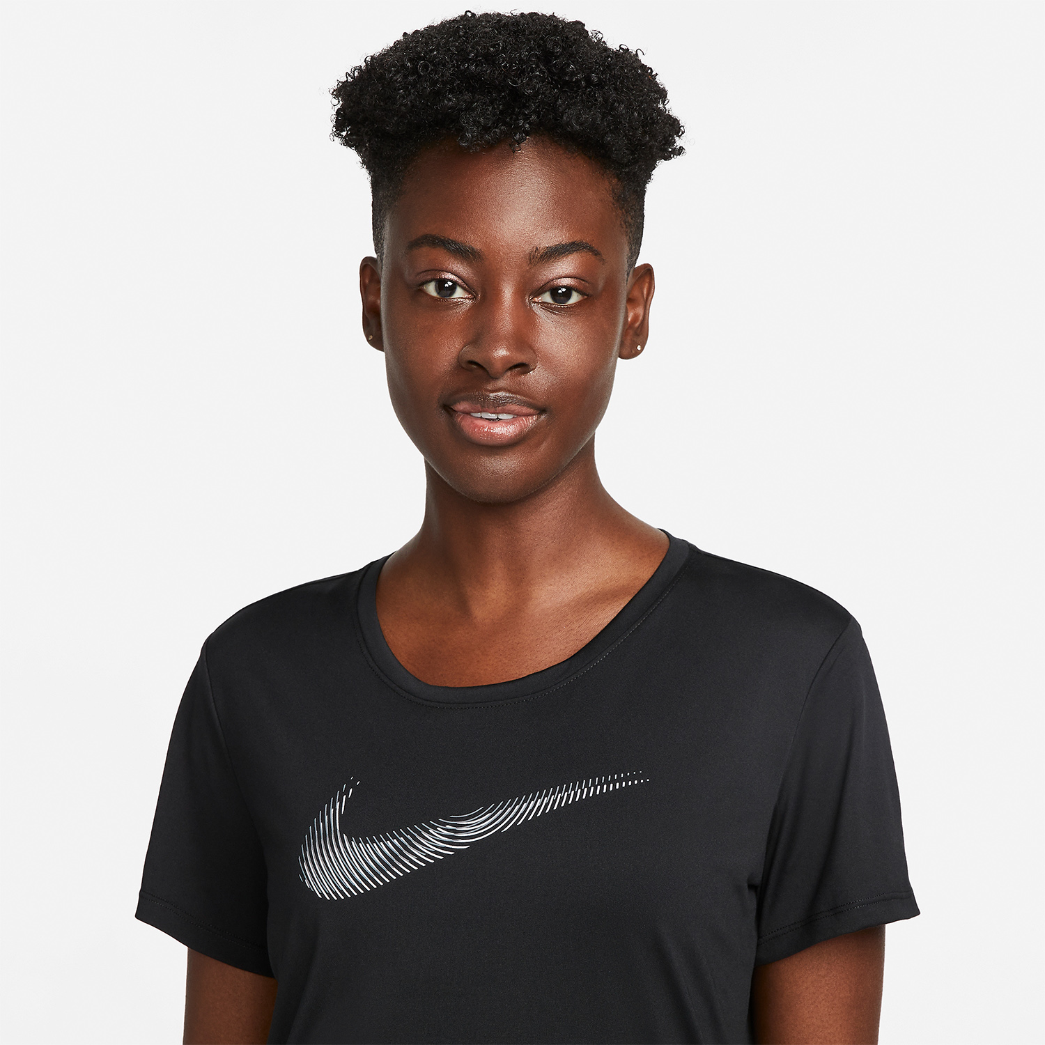 Nike Dri-FIT Swoosh Maglietta Black/Cool Grey