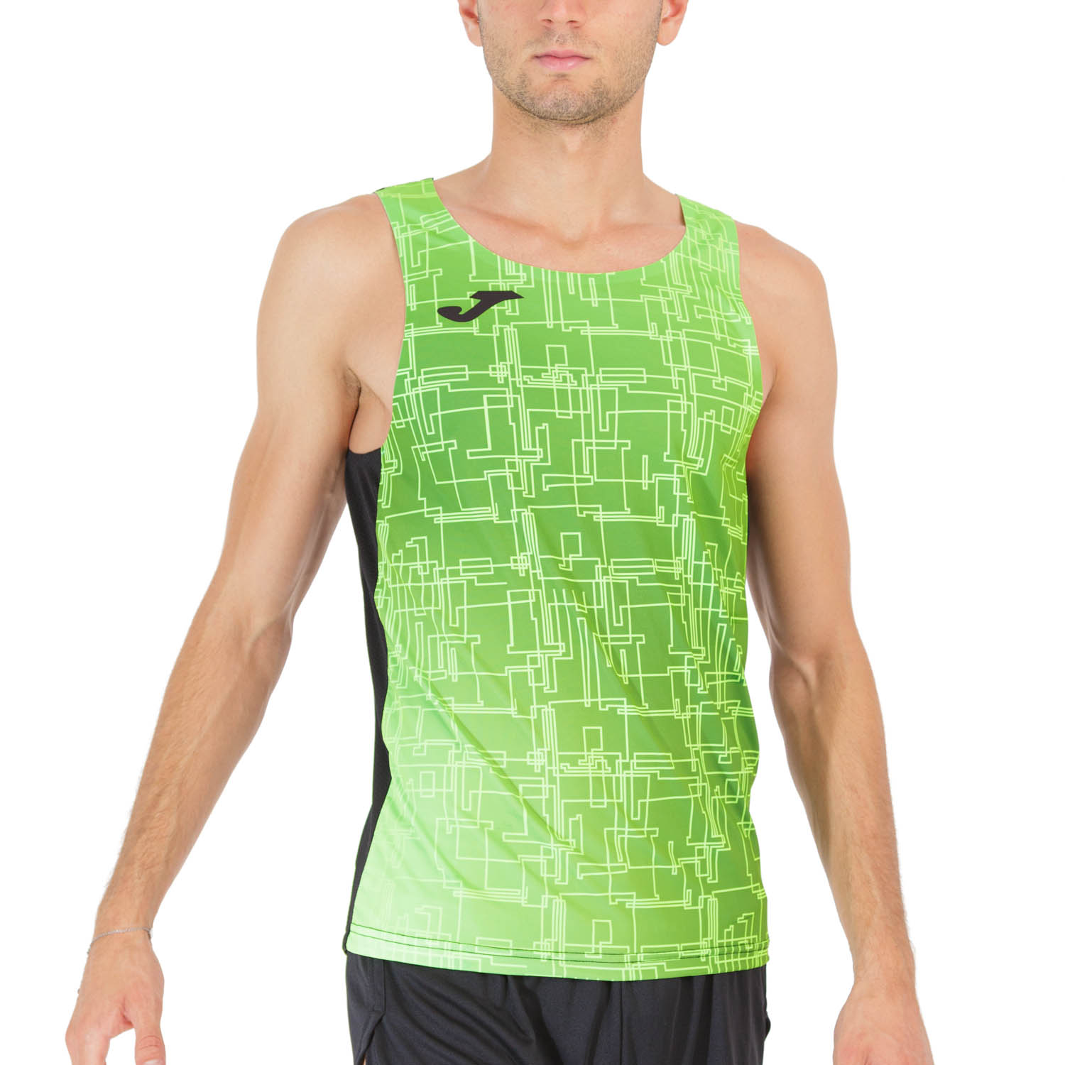 Joma Elite VIII Canotta Black/Green Fluor