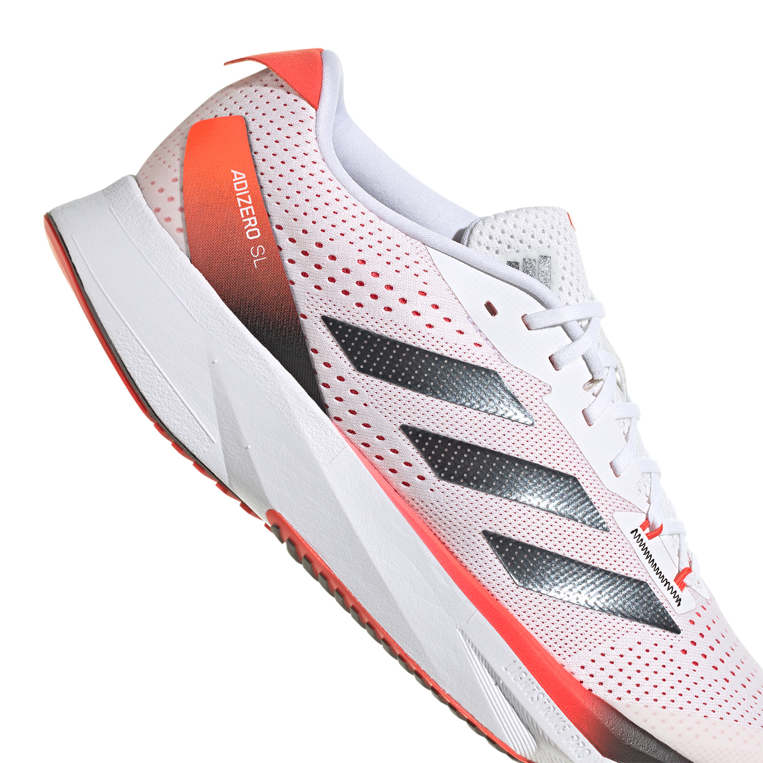 adidas adizero SL Cloud White/Core Black/Bried Red