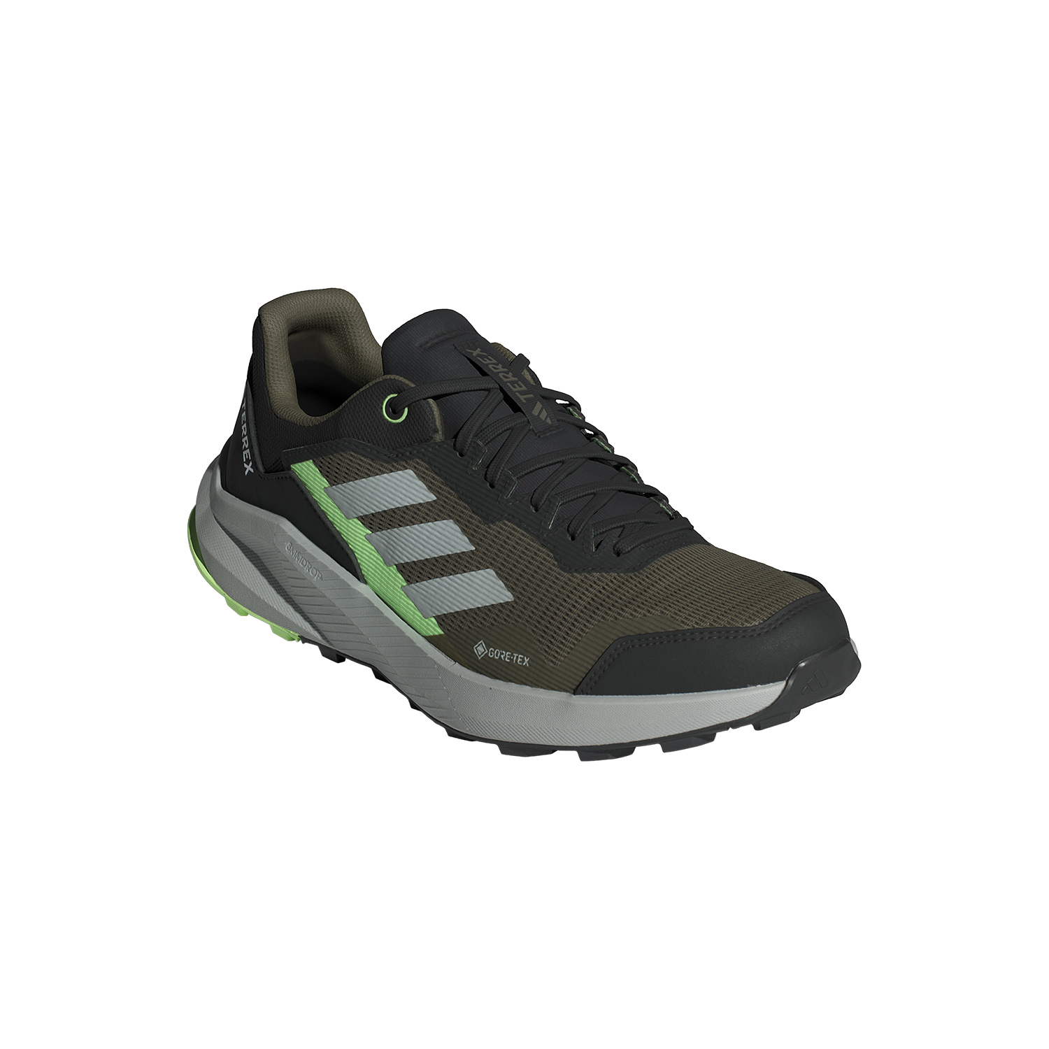 adidas Terrex Trailrider GTX Olive Strata/Wonder Silver/Green Spark