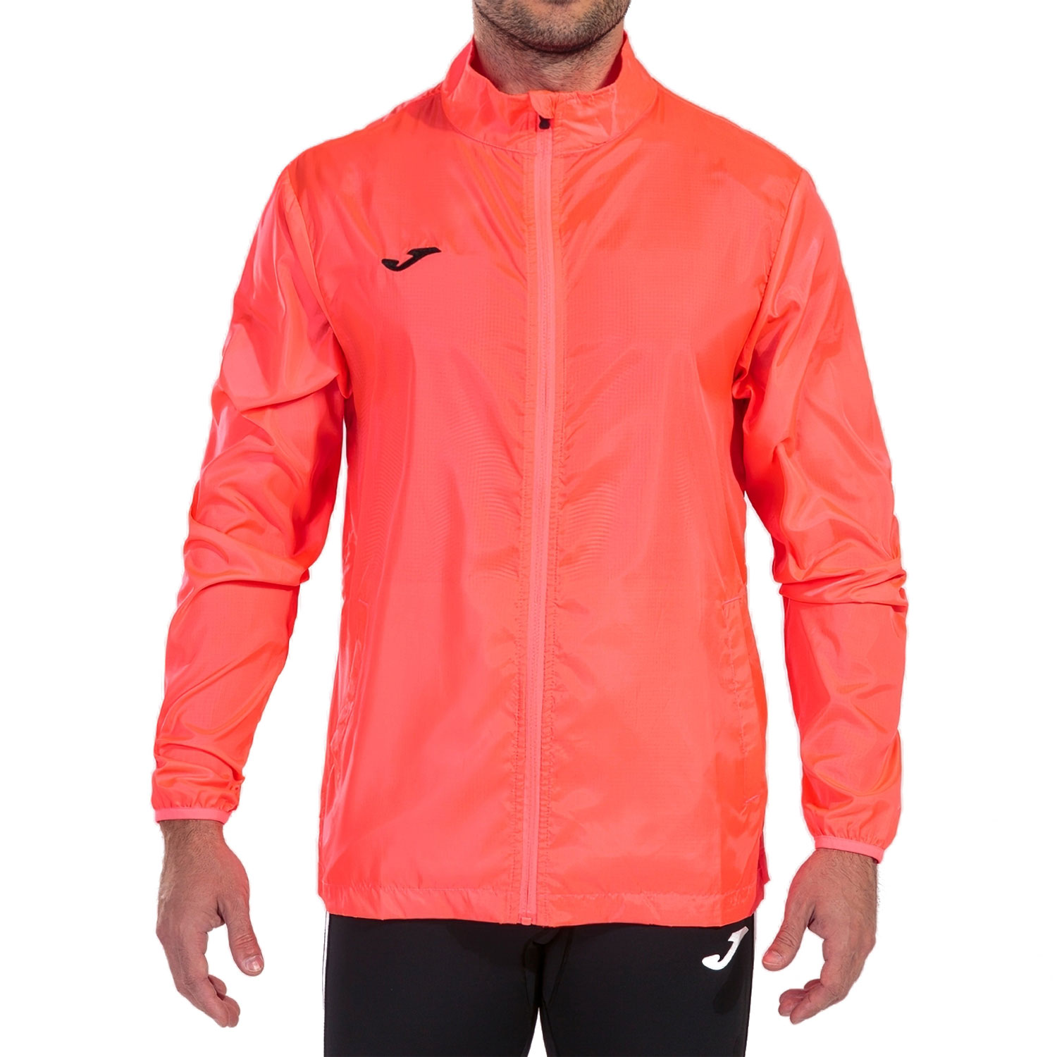 Joma Elite VII Windbreaker Giacca Fluor Coral/White