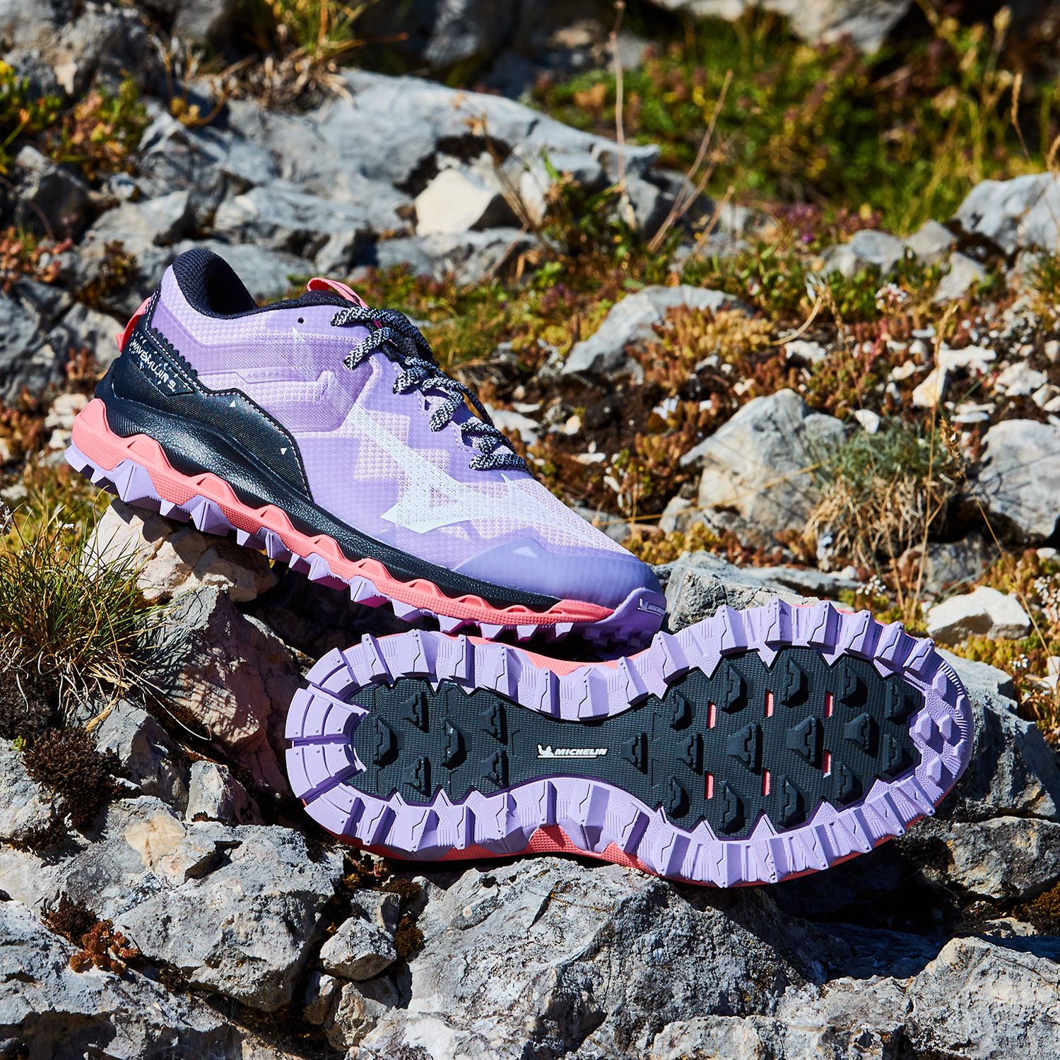 Mizuno Wave Mujin 9 Pastel Lilac/White/Sun Kissed Coral