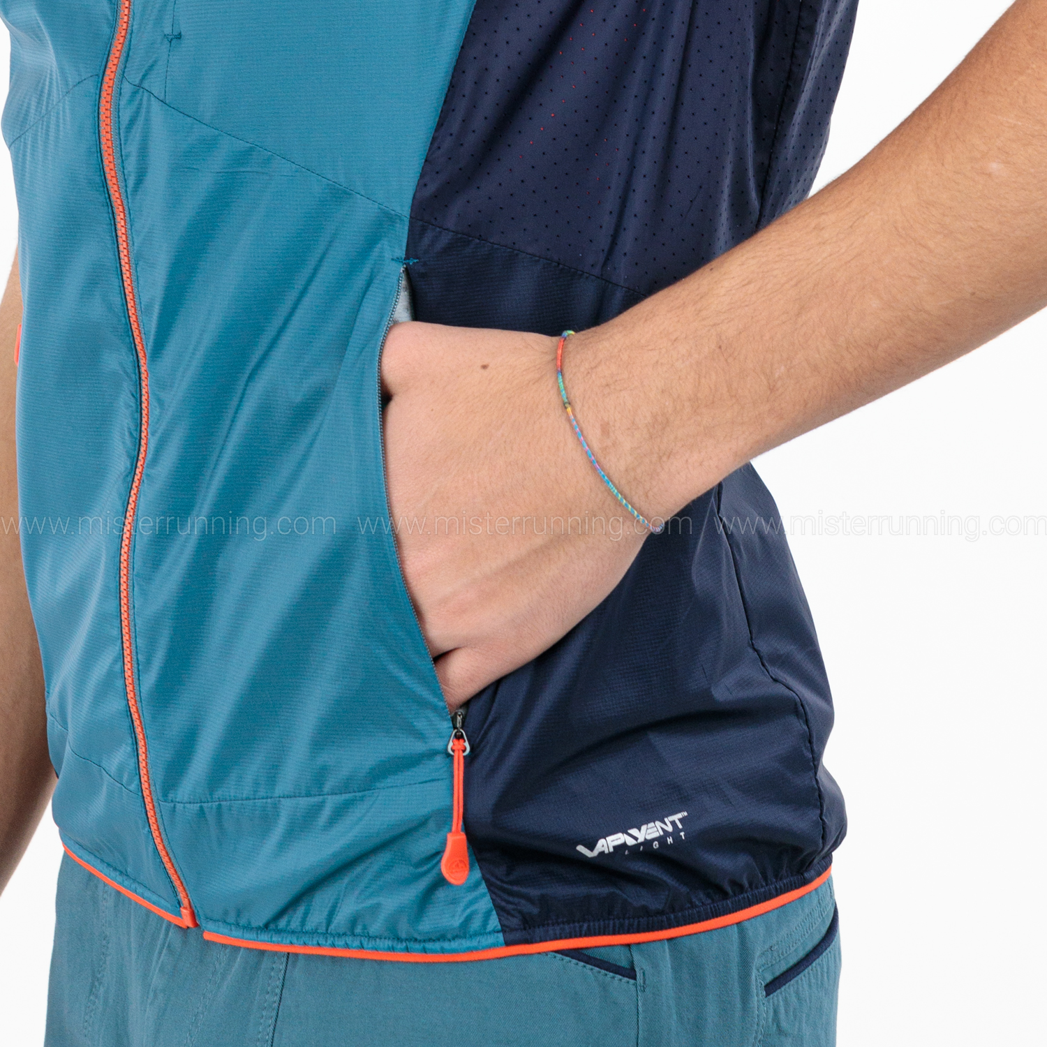 La Sportiva Across Lite Gilet Hurricane/Deep Sea