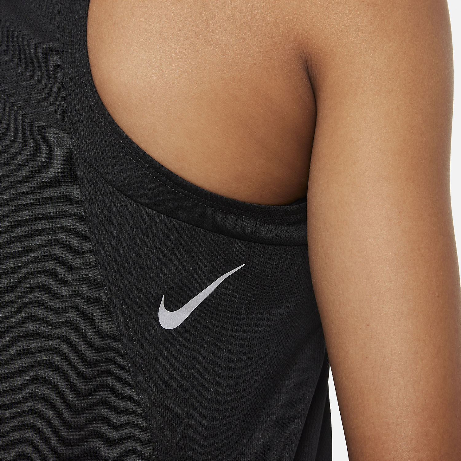 Nike Dri-FIT Race Canotta Black/Reflective Silver