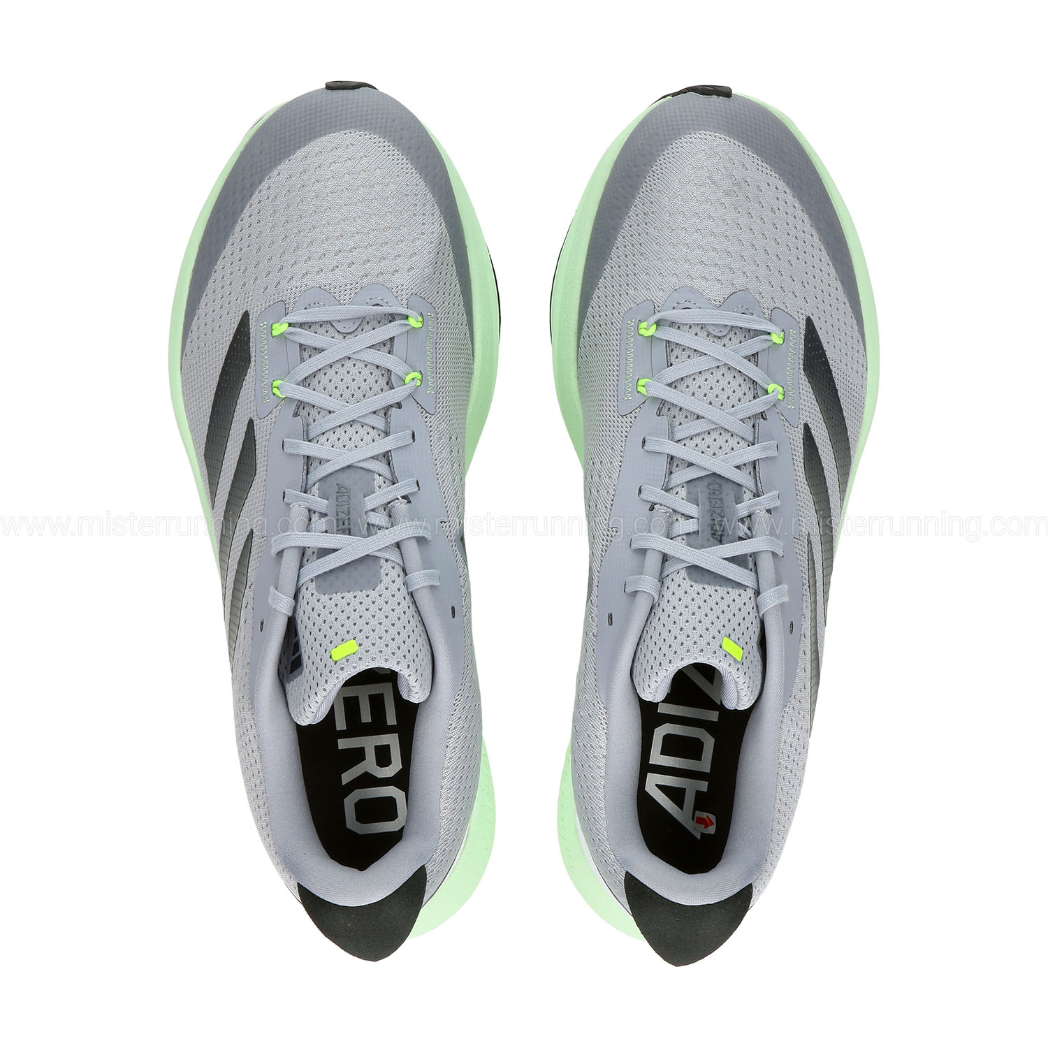 adidas adizero SL Halo Silver/Iron Metallic/Semi Green Spark
