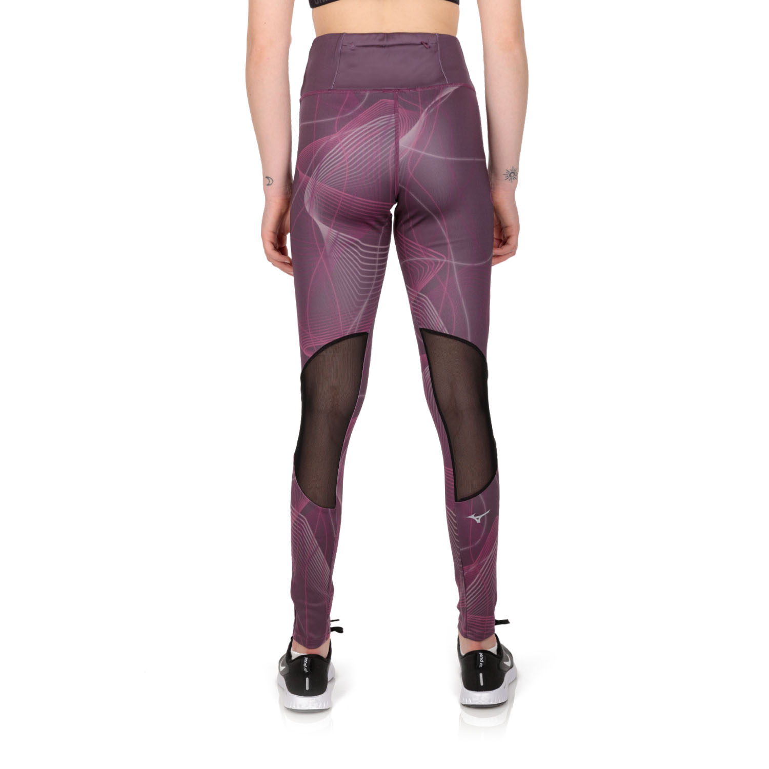 Mizuno Printed Tights Grape Wine