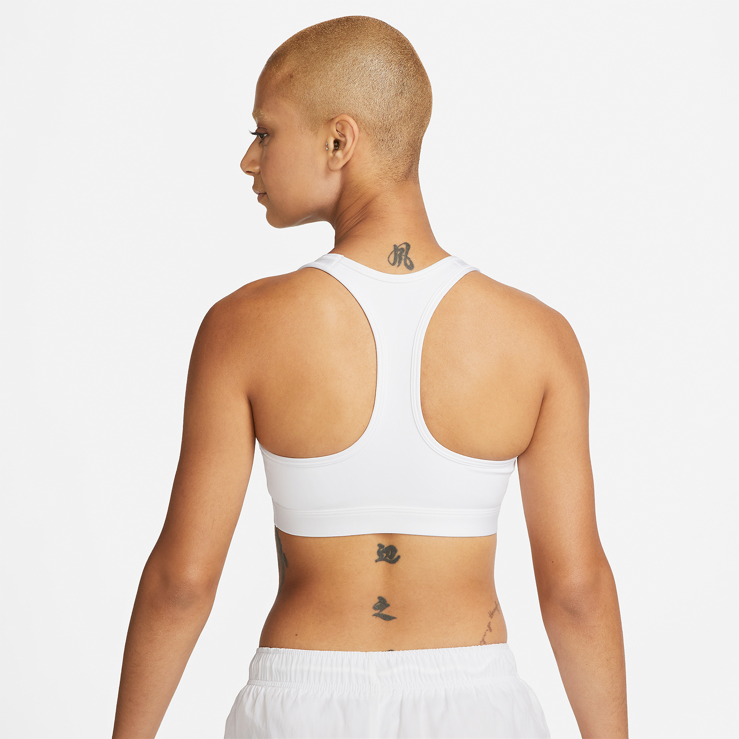 Nike Swoosh Dri-FIT Reggiseno Sportivo White/Stone Mauve/Black