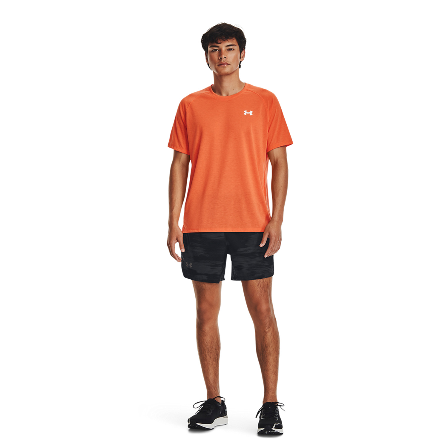 Under Armour Streaker Maglietta Dark Tangerine/Reflective
