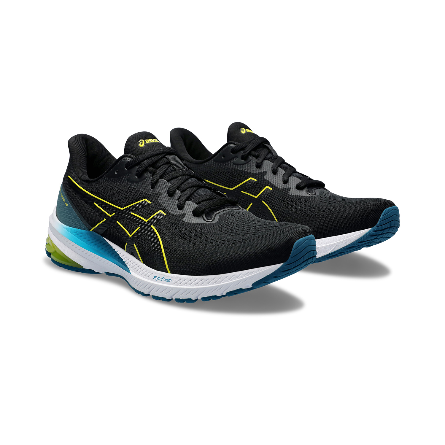 Asics GT 1000 12 Black/Bright Yellow
