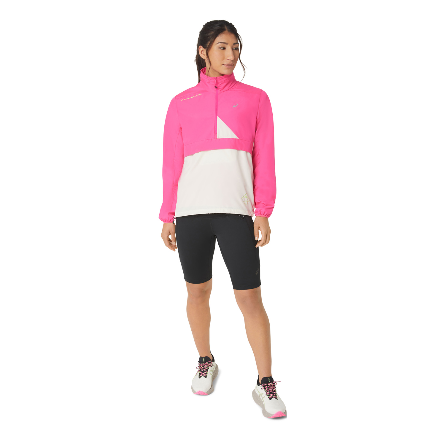 Asics Fujitrail Giacca Pink Glo/Birch