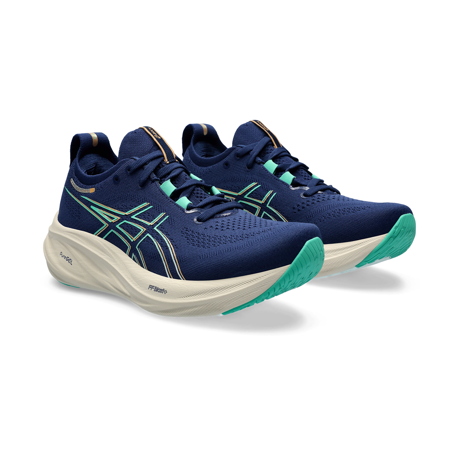 Asics Gel Nimbus 26 Blue Expanse/Aurora Green