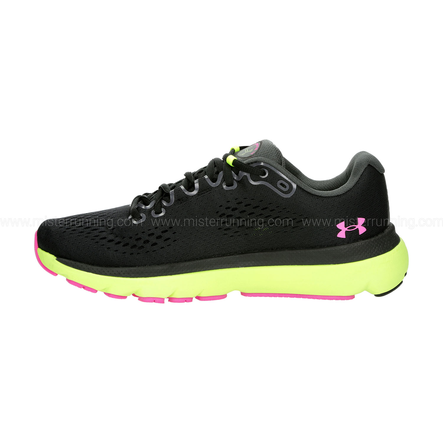 Under Armour HOVR Infinite 4 Black/Lime Surge/Rebel Pink