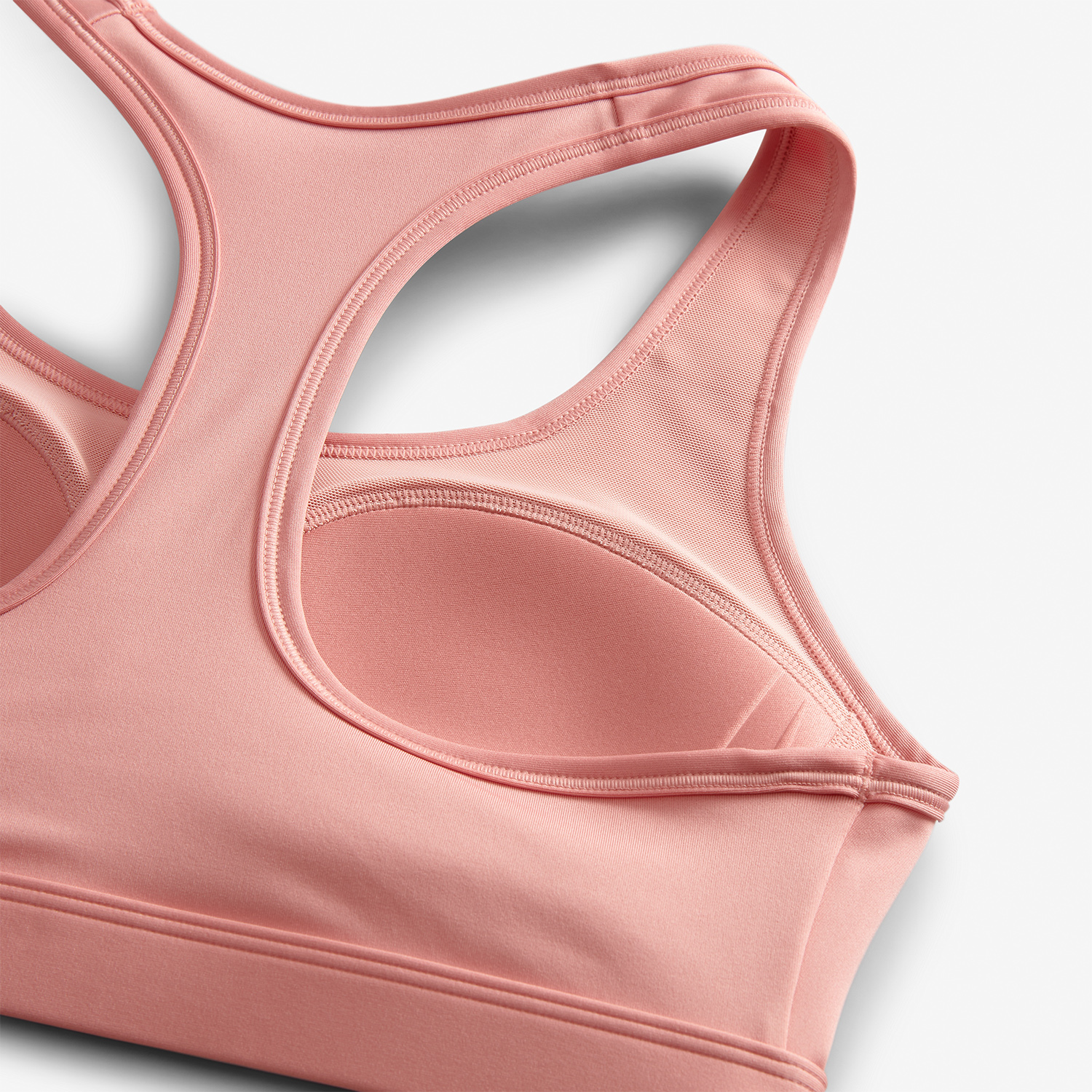 Nike Swoosh Dri-FIT Reggiseno Sportivo Red Stardust/White