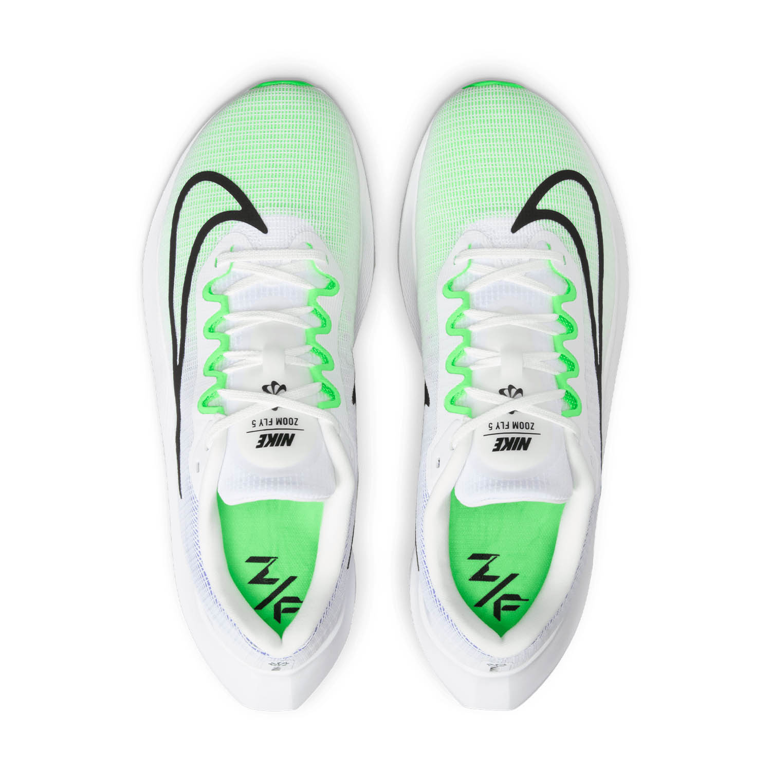 Nike Zoom Fly 5 White/Black/Green Strike/Racer Blue
