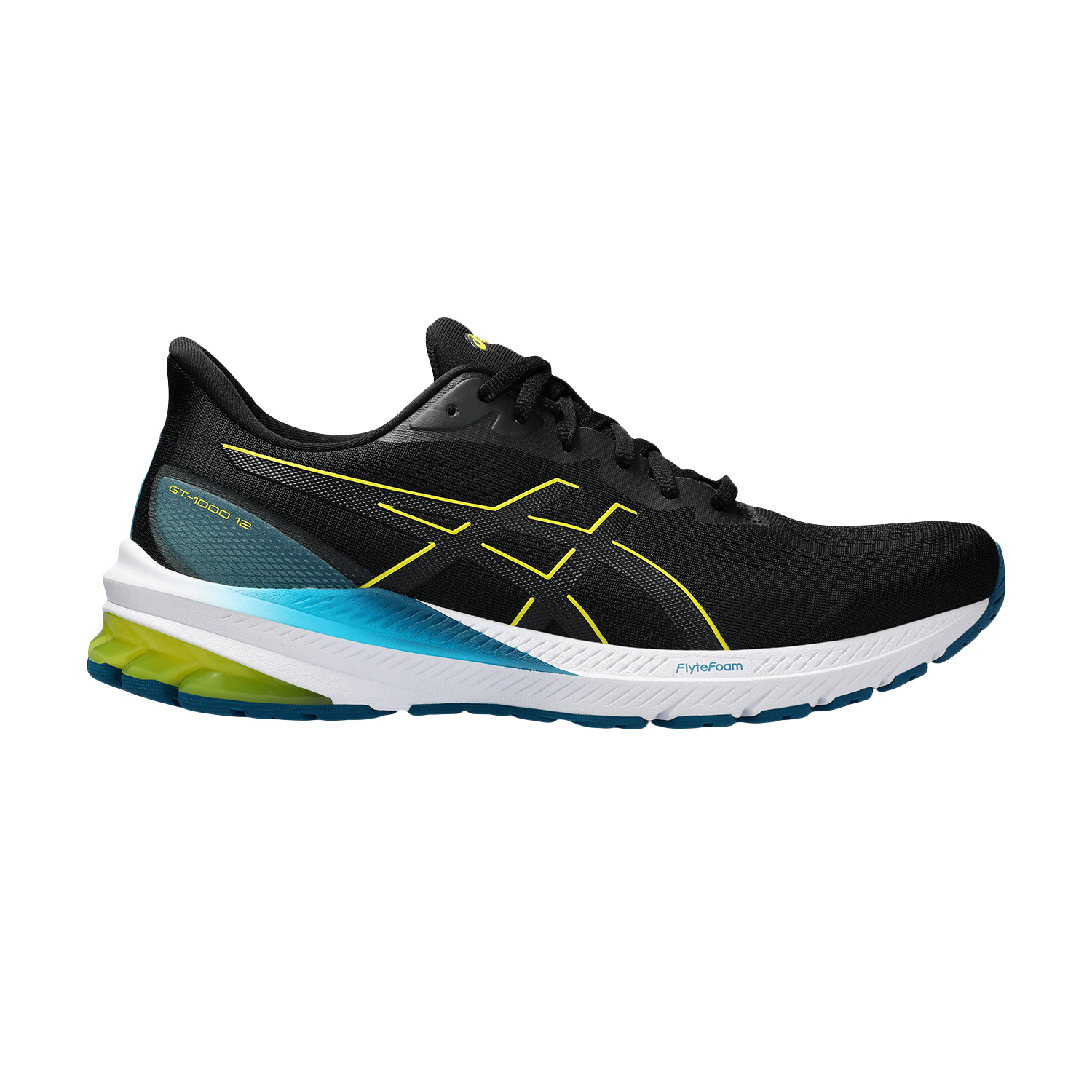 Asics GT 1000 12 Black/Bright Yellow