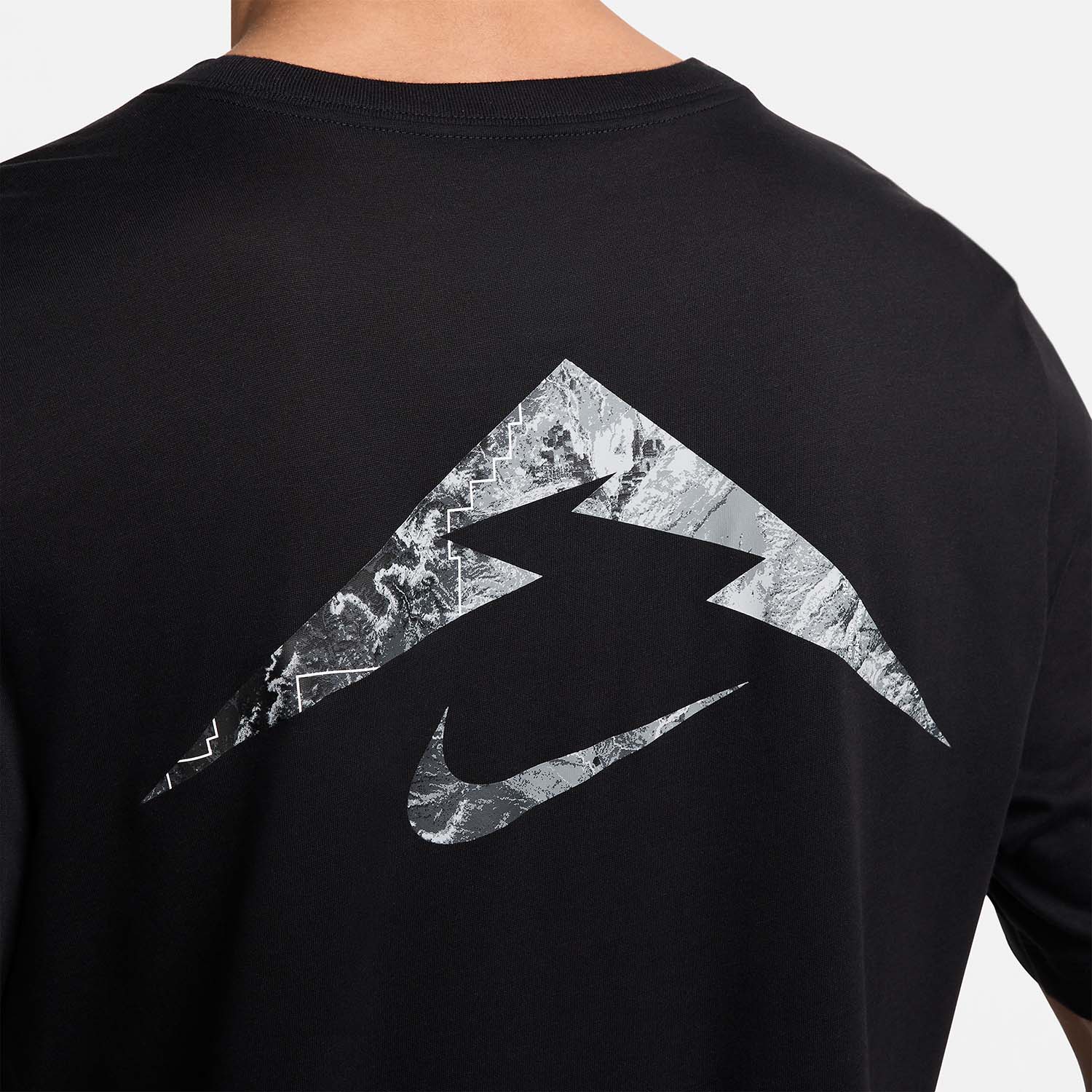 Nike Dri-FIT Trail Logo Maglietta Black