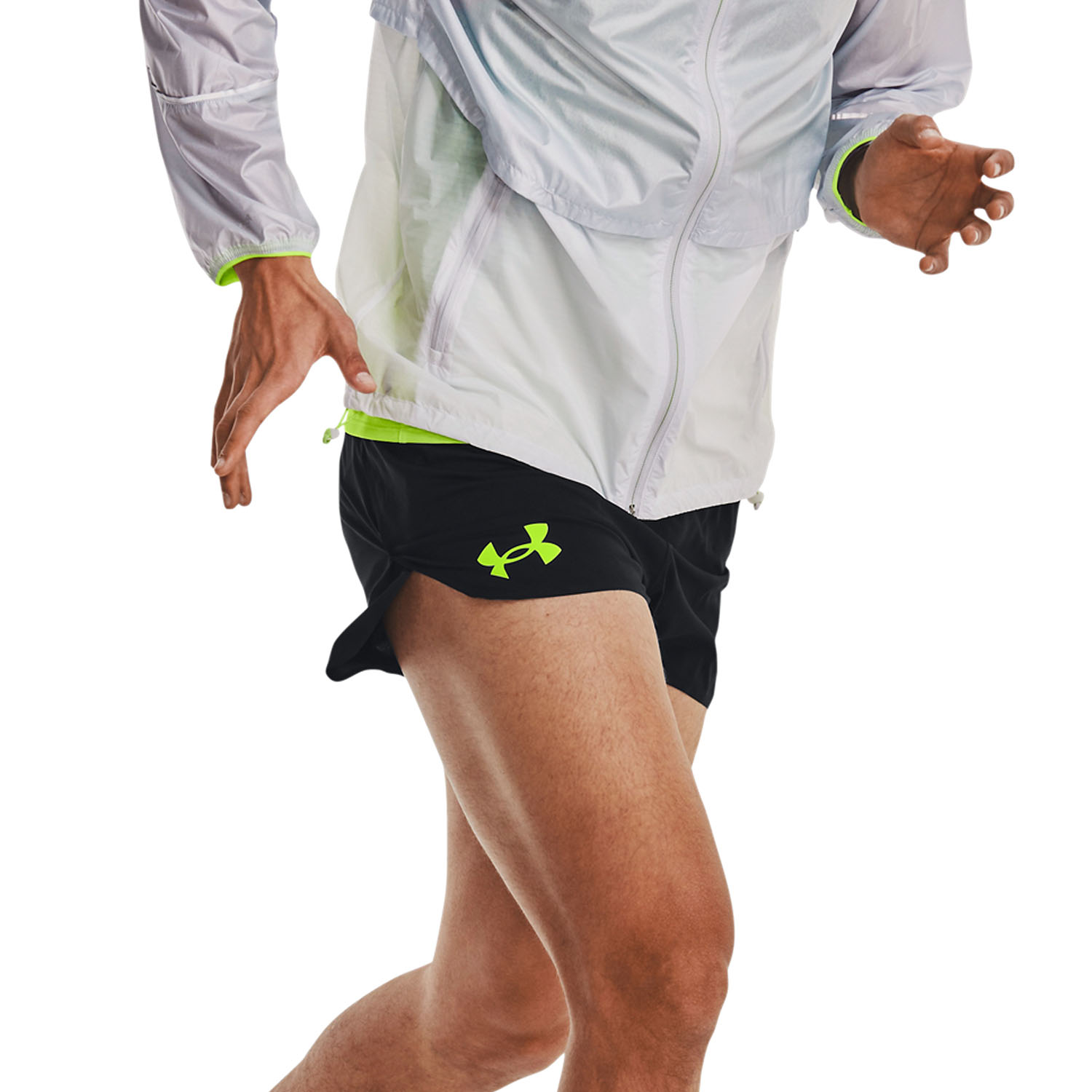 Under Armour Pro Elite 3in Pantaloncini Black/Lime Surge