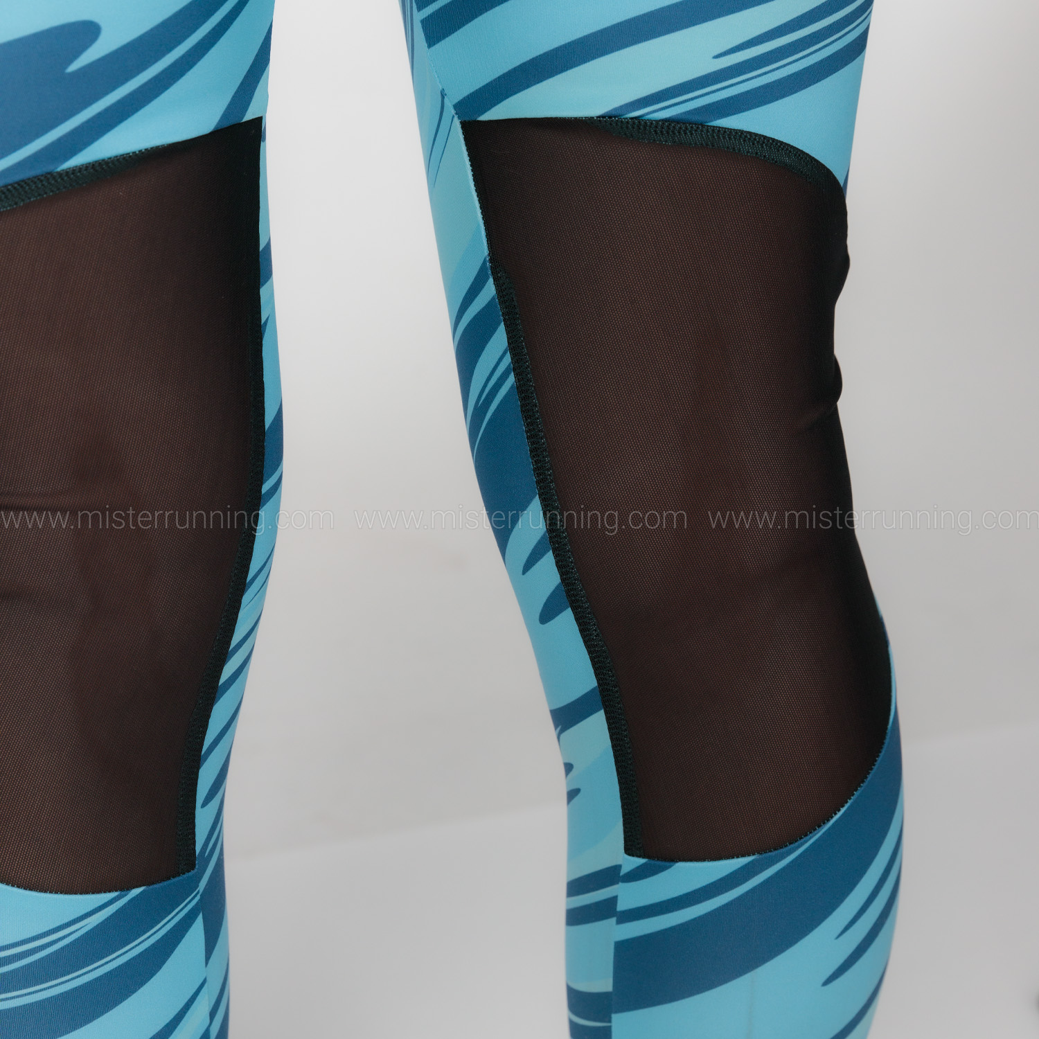 Mizuno 7/8 Printed Tights Maui Blue