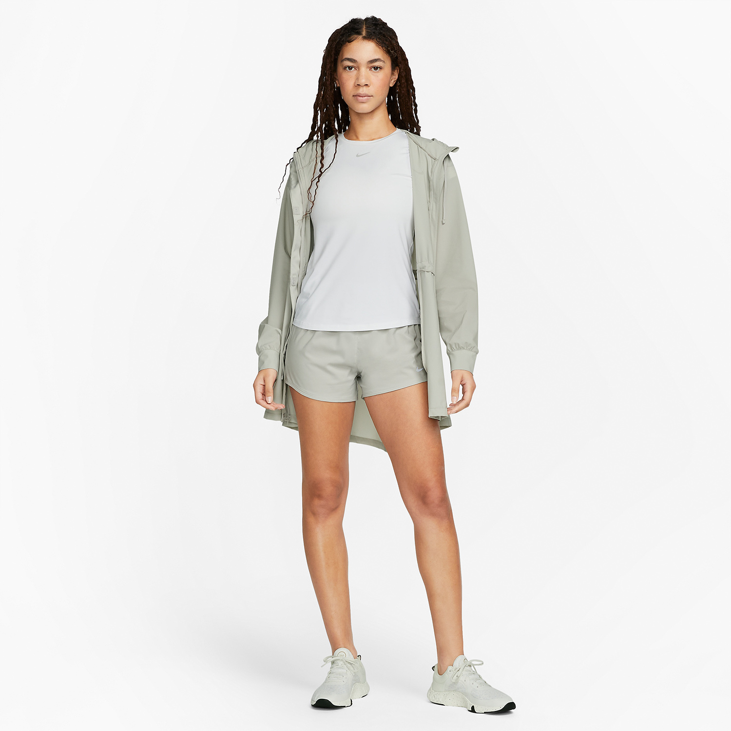 Nike Dri-FIT One 3in Pantaloncini Light Iron Ore/Reflective Silver