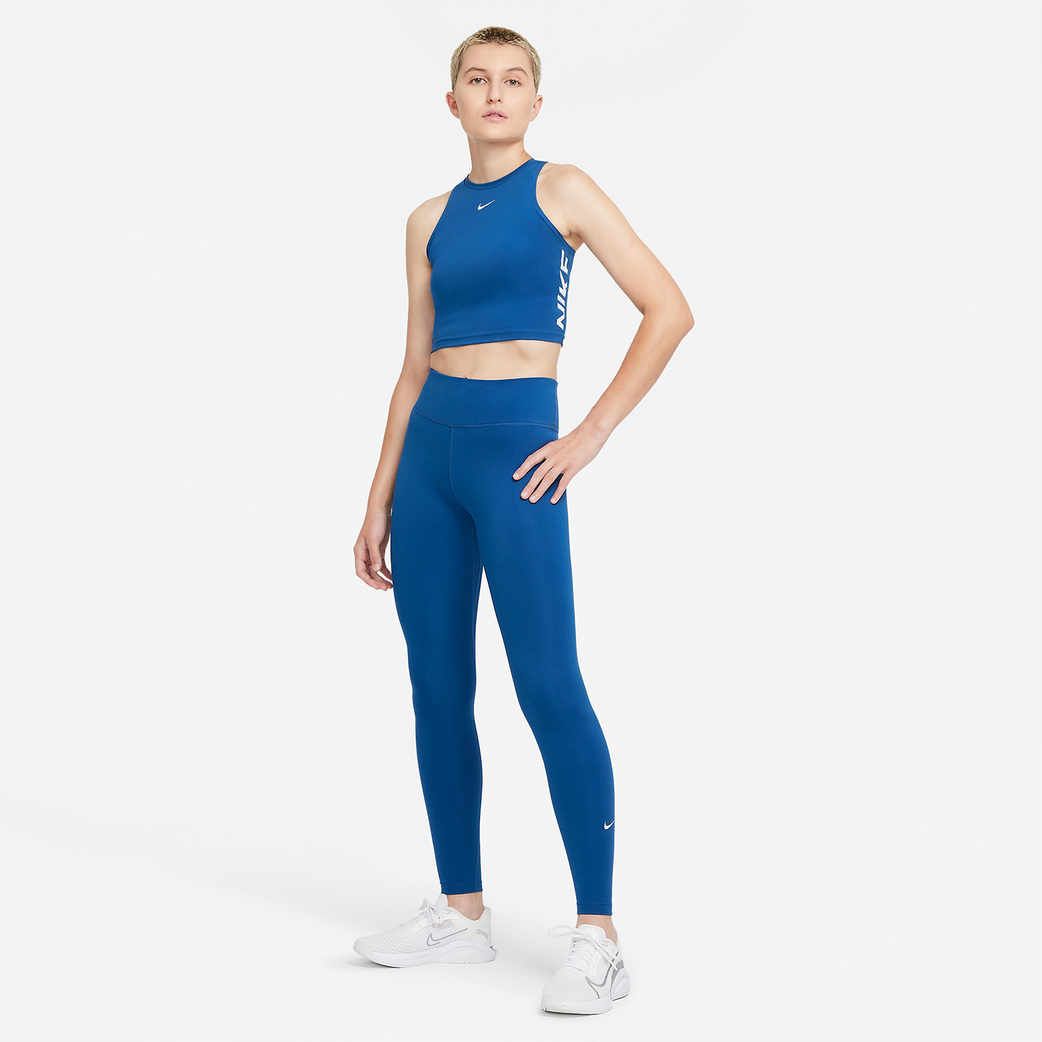 Nike One Tights Court Blue/White