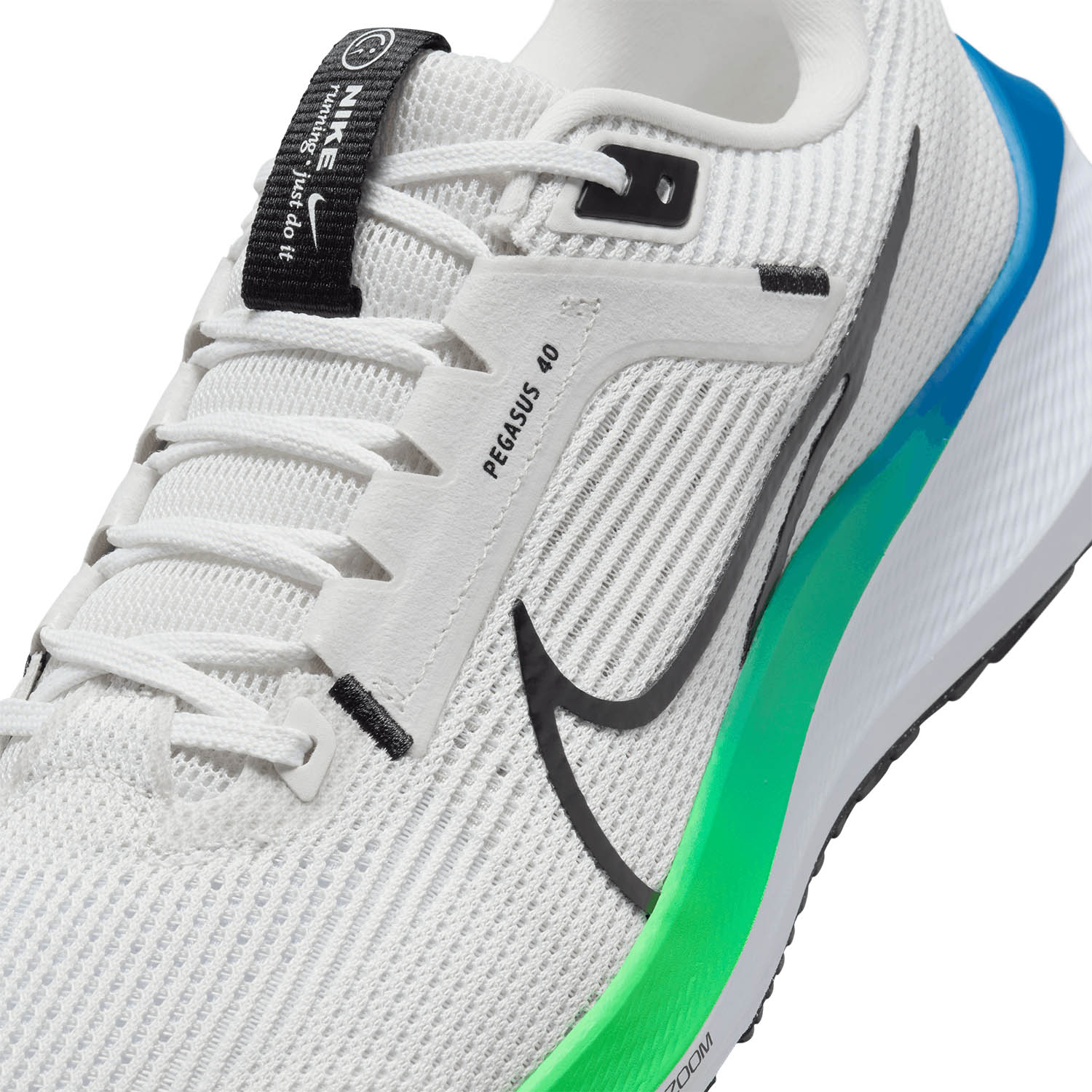 Nike Air Zoom Pegasus 40 Platinum Tint/Black/White/Green Strike