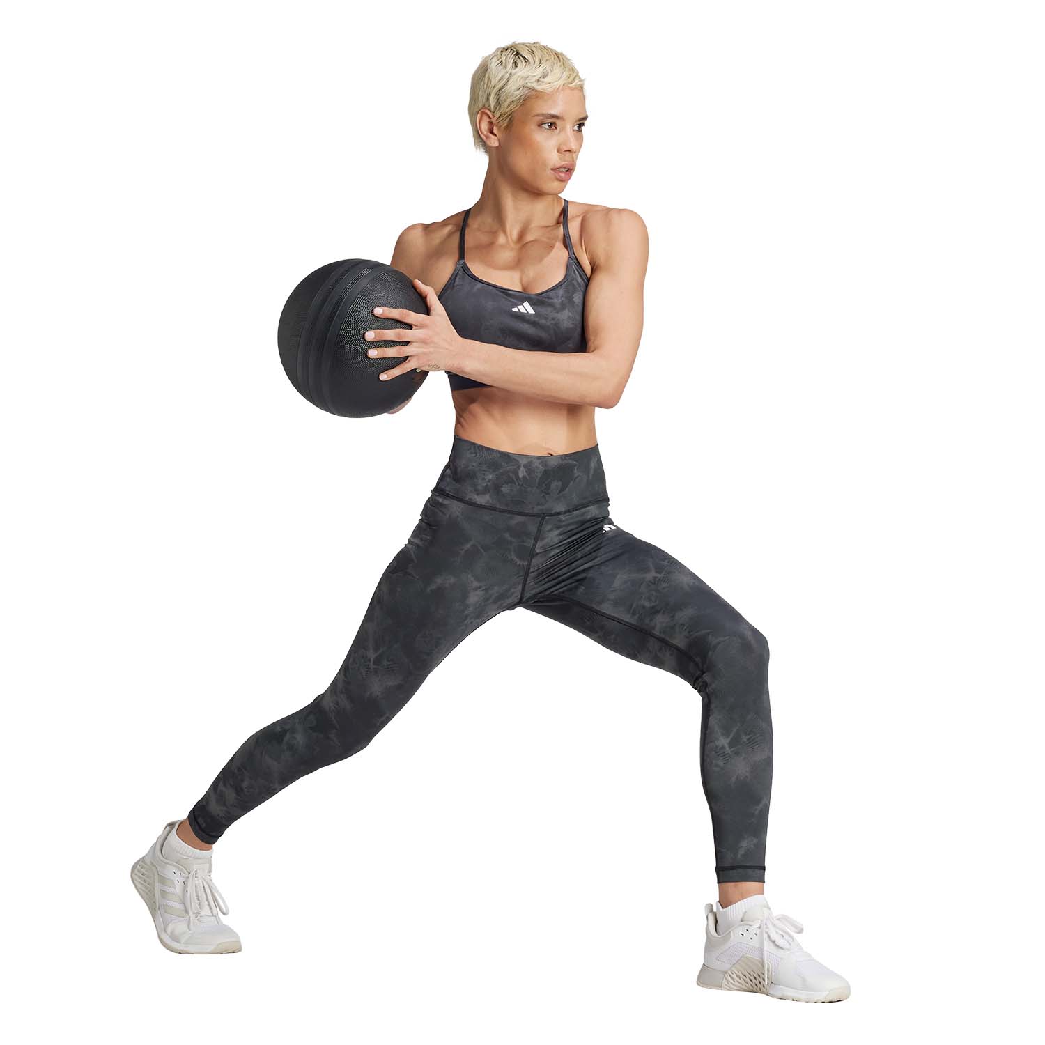 adidas AOP Flower Tights Grey Five/Carbon