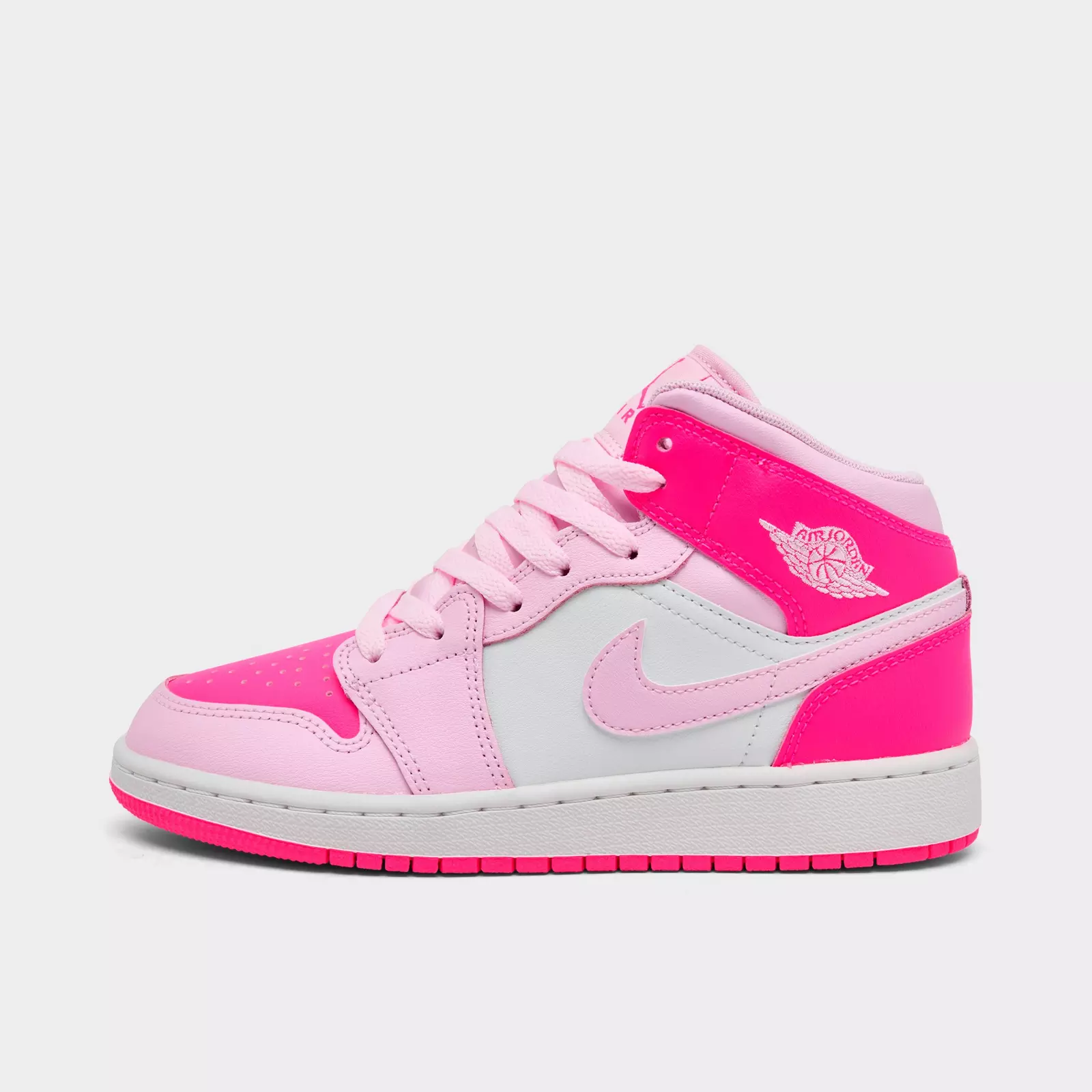 Big Kids' Air Jordan Retro 1 Mid Casual Shoes