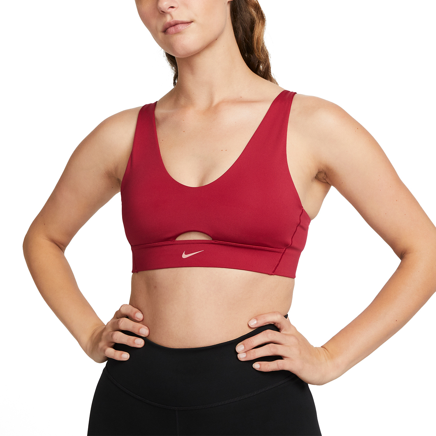 Nike Dri-FIT Indy Reggiseno Sportivo Noble Red/Red Stardust