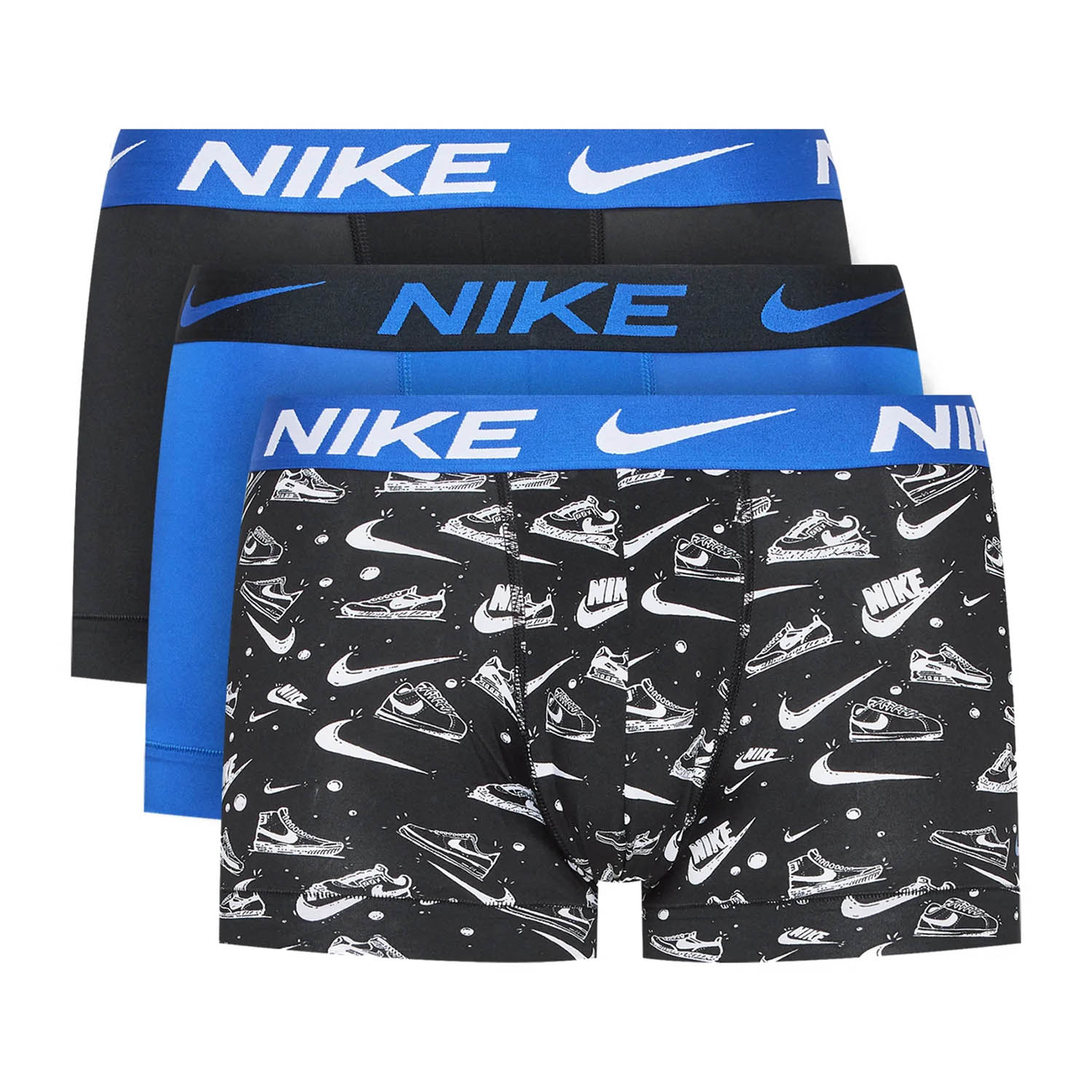 Nike Dri-FIT Essential Micro x 3 Boxer Sneaker Sketch Print/Game Royal