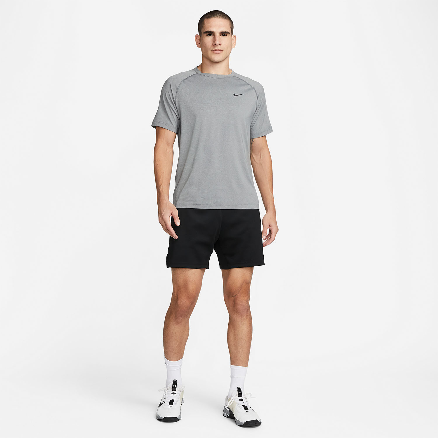 Nike Dri-FIT Ready Maglietta Smoke Gray/Heater/Black