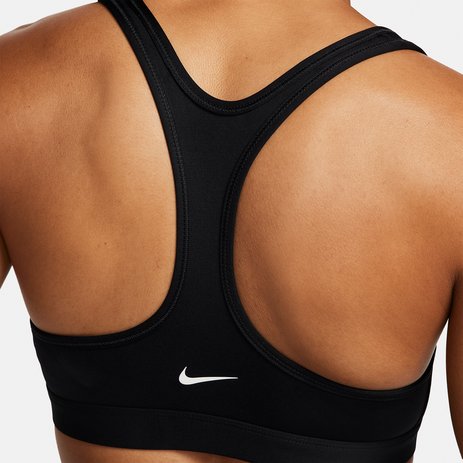 Nike Swoosh Reggiseno Sportivo Black/White