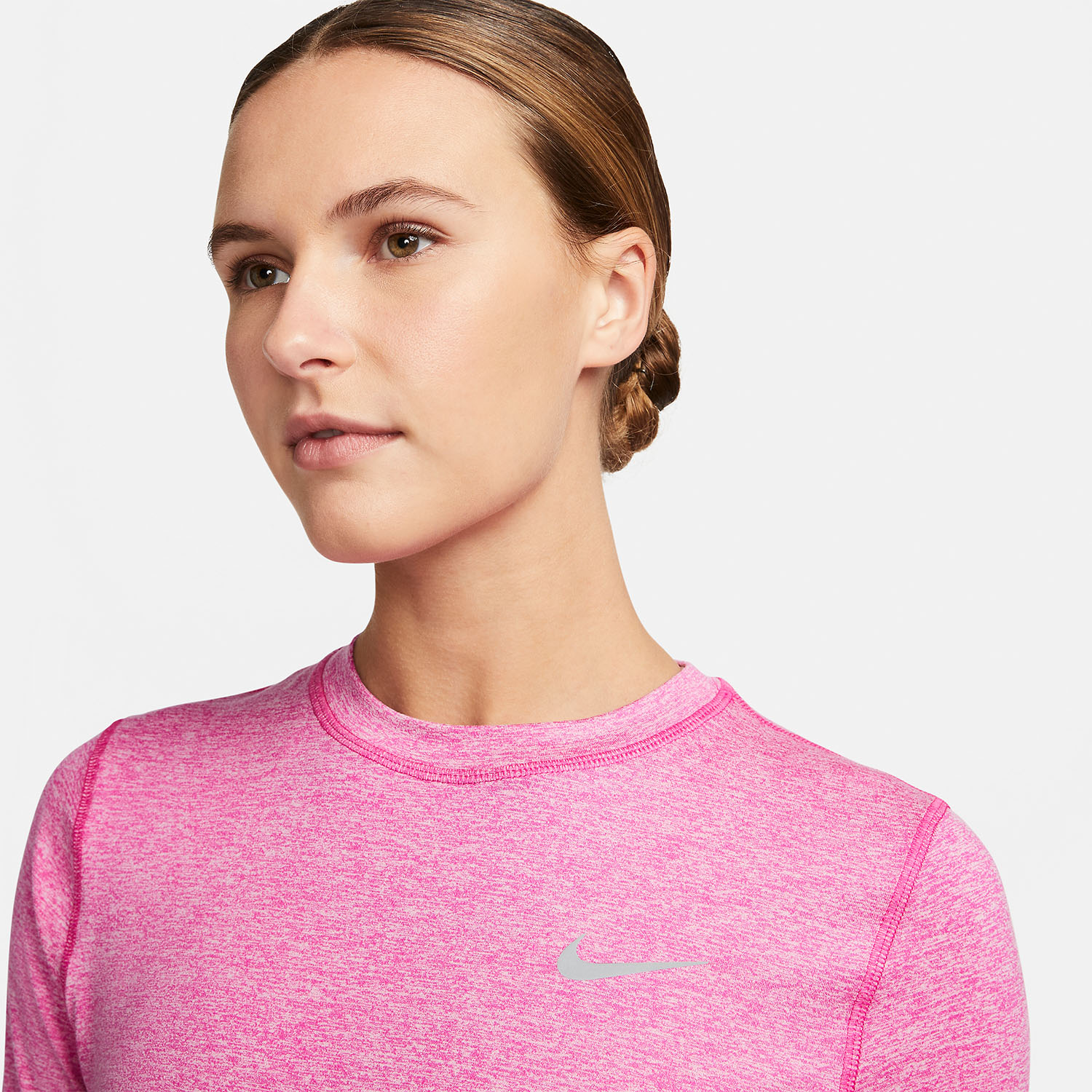 Nike Element Crew Maglia Active Fuchsia/Reflective Silver