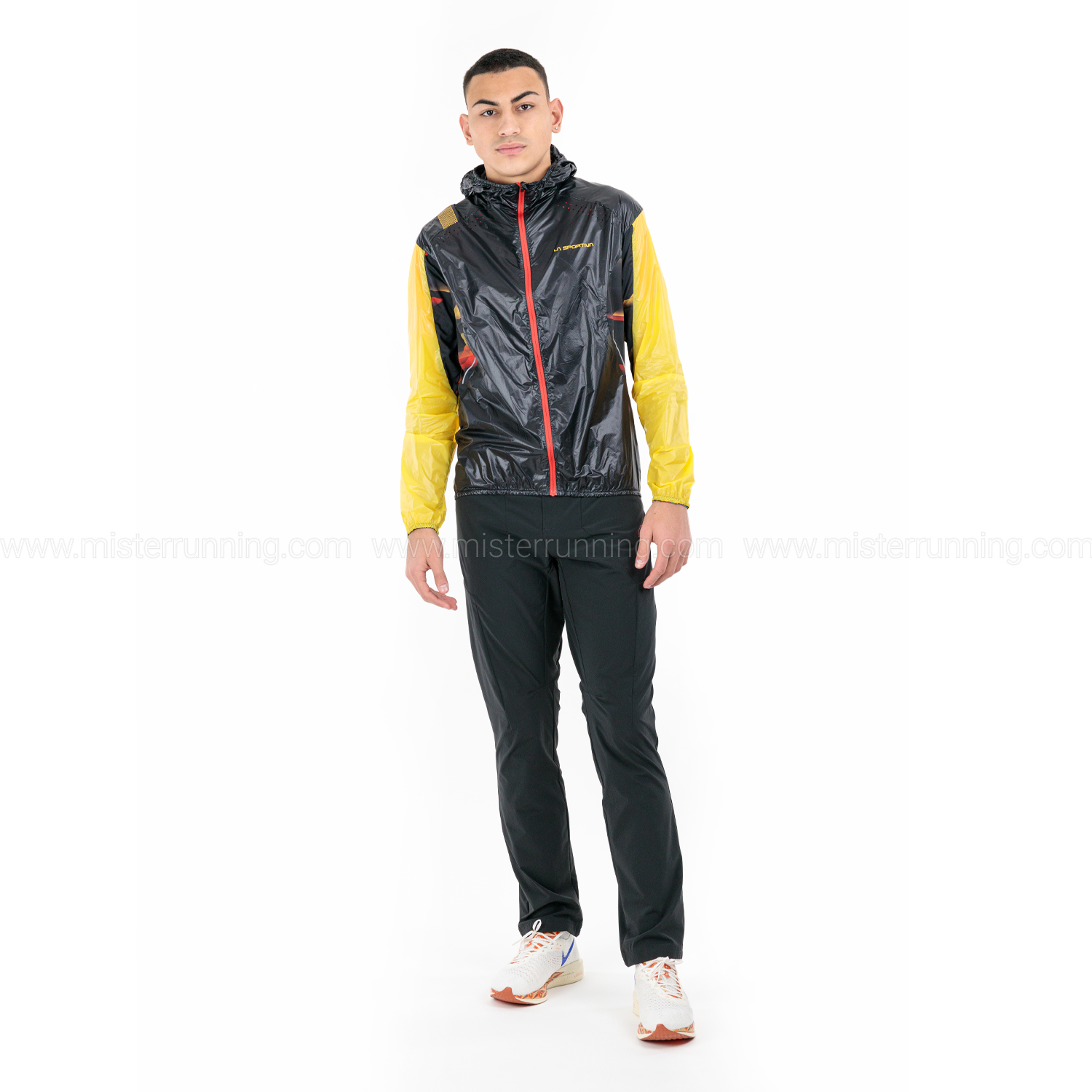 La Sportiva Blizzard Windbreaker Giacca Black/Yellow