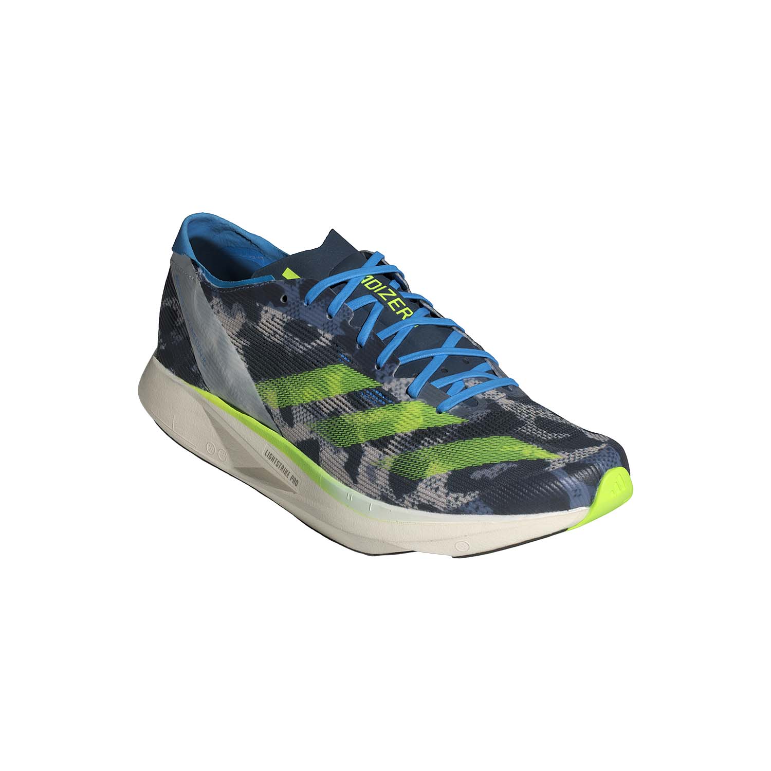 adidas Adizero Takumi Sen 10 Crystal White/Lucid Lemon/Blue Burst