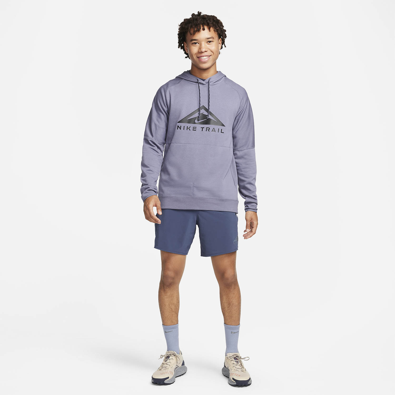 Nike Dri-FIT Second Sunrise 7in Pantaloncini Thunder Blue/Light Carbon/Black