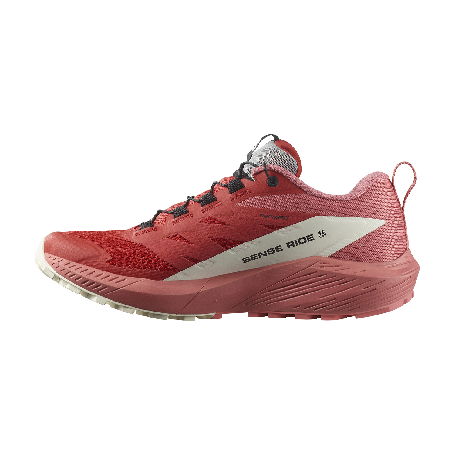 Salomon Sense Ride 5 Tea Rose/Fiery Red/Vanilla Ice