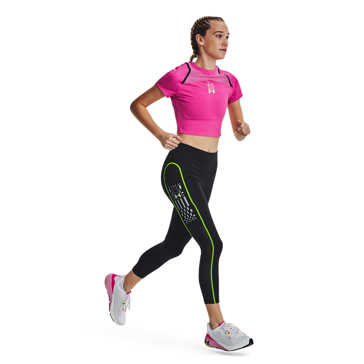 Under Armour Anywhere Maglietta Rebel Pink/Black/Reflective