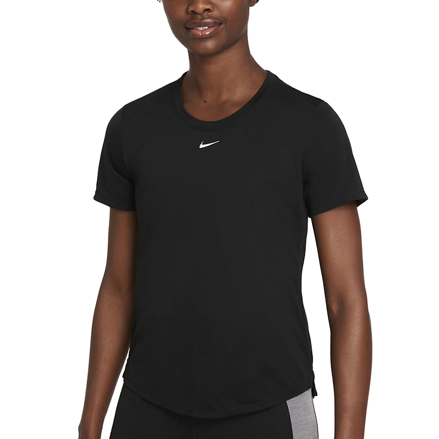 Nike One Dri-FIT Logo Maglietta Black/White