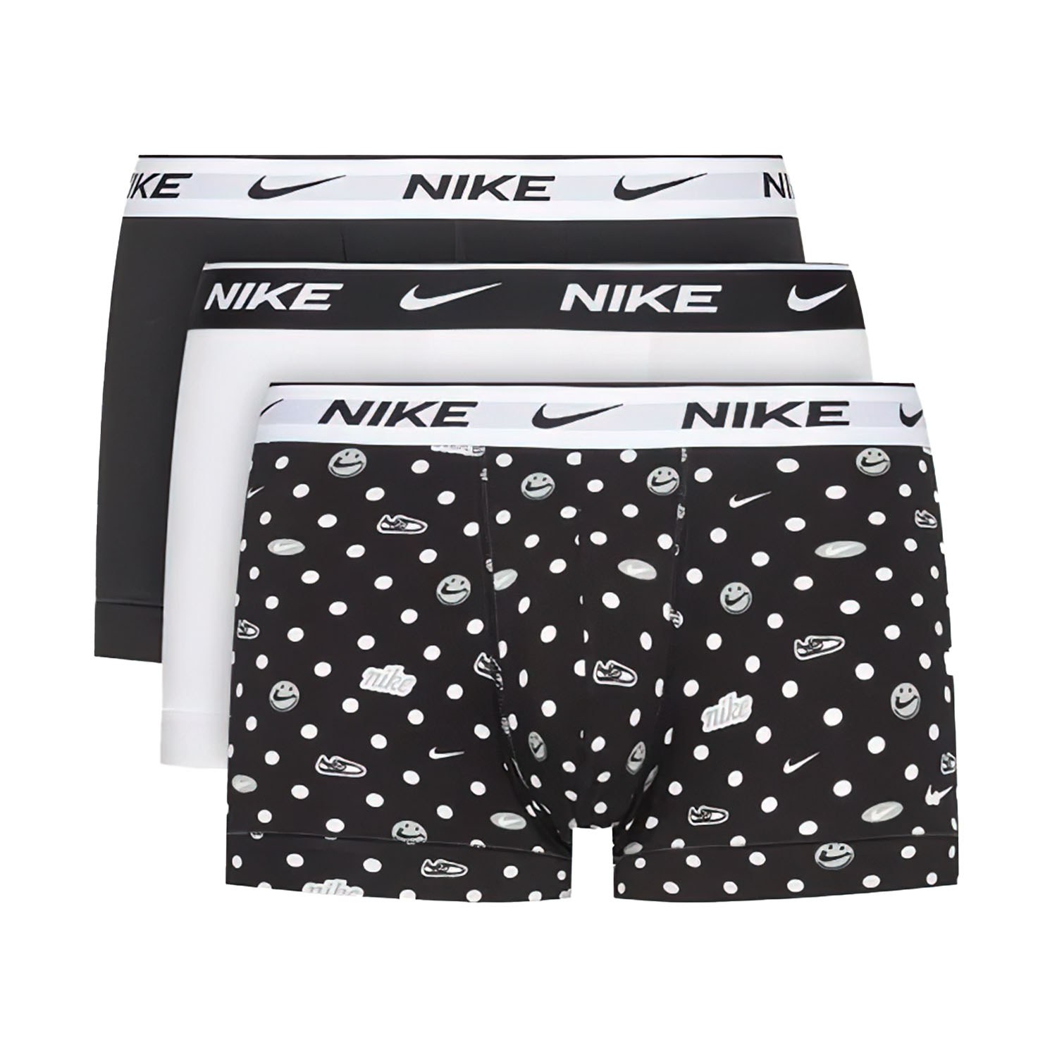 Nike Everyday Stretch x 3 Boxer Sneaker Dot Print/White/Black
