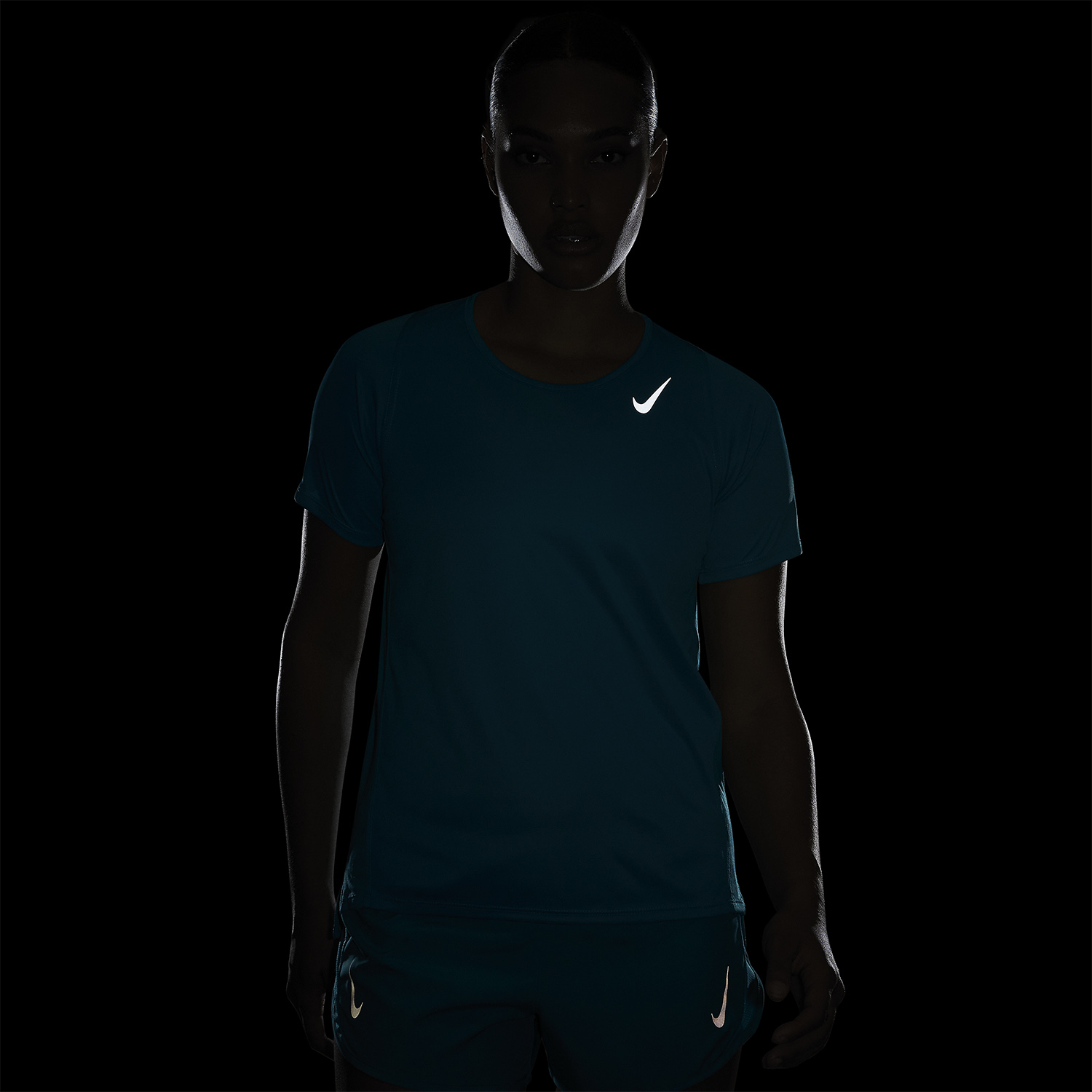 Nike Dri-FIT Race Maglietta Rapid Teal/Reflective Silver