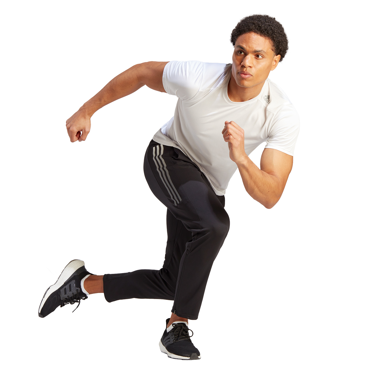 adidas Run Icons Pantaloni Black/Lucid Pink