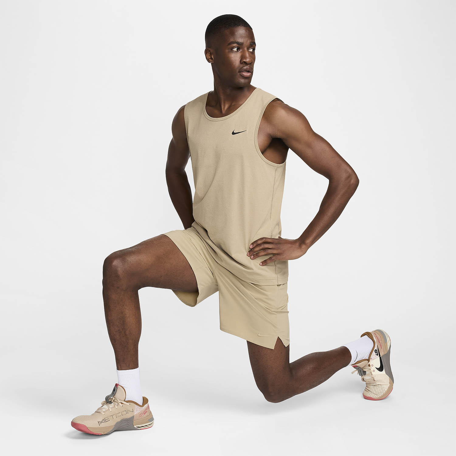 Nike Dri-FIT Hyverse Canotta Khaki/Black