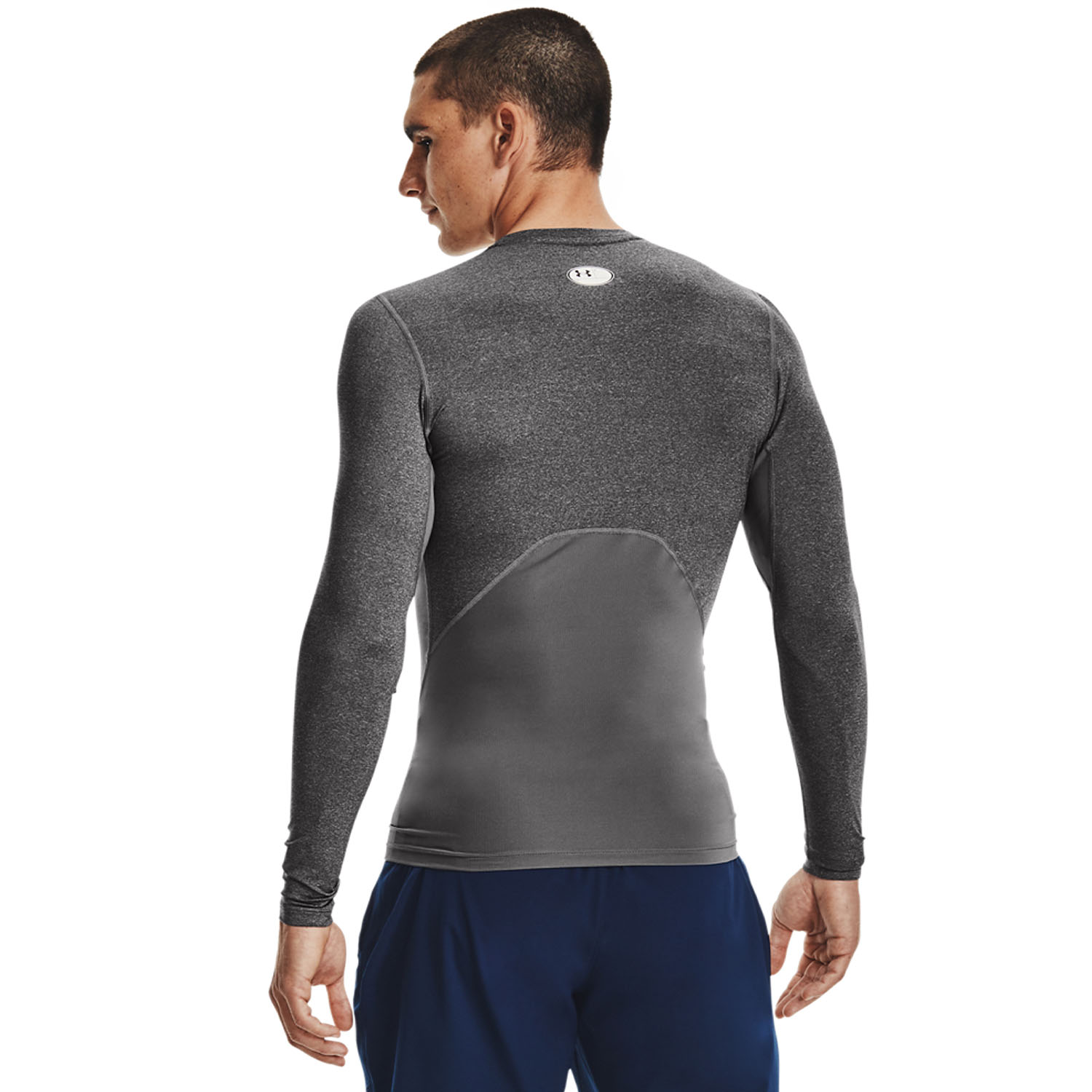 Under Armour HeatGear Compression Maglia Carbon Heather/Black